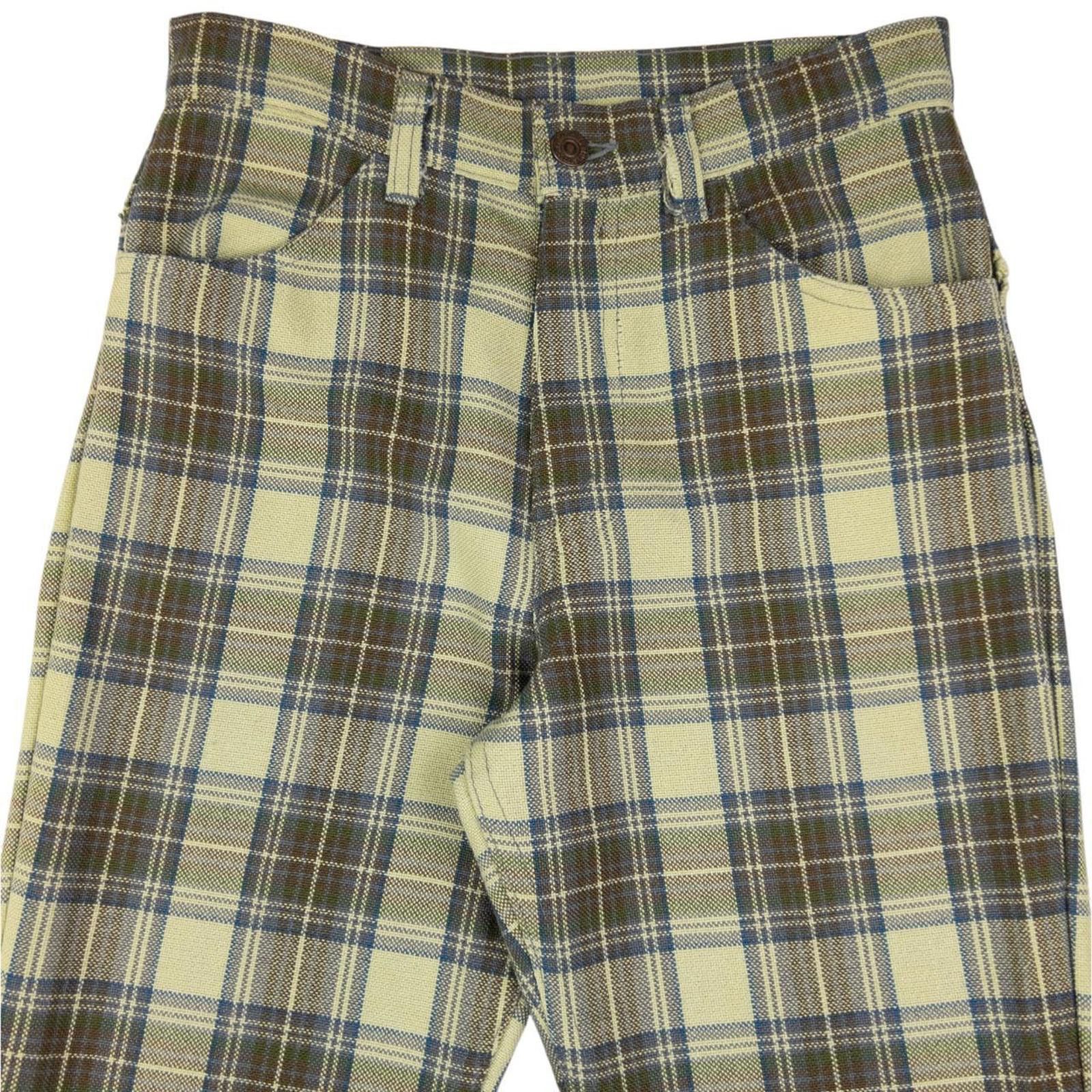 Levi's Vintage Levi's Sta Prest Big E Checkered Trousers Size W26 Size US 26 / EU 42 - 2 Thumbnail