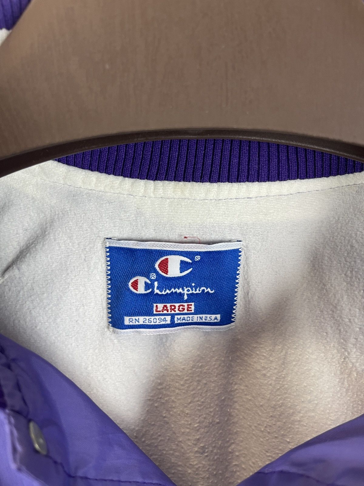 Champion Champion x Raiders Pirates made in USA purple bomber jacket Size US L / EU 52-54 / 3 - 9 Thumbnail