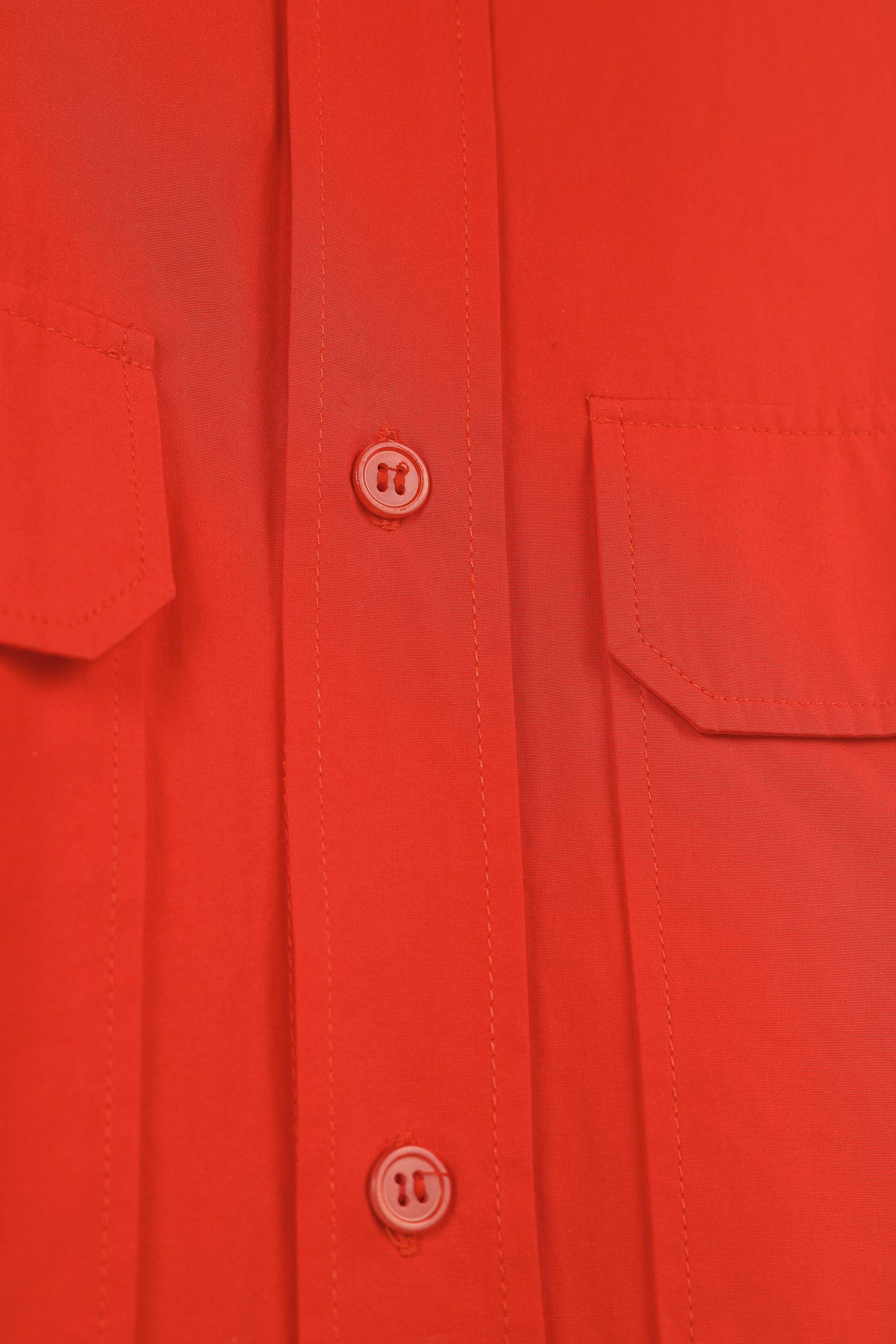 Marni Marni Red Cotton Poplin Short-Sleeve Shirt Dress Size M / US 6-8 / IT 42-44 - 8 Thumbnail