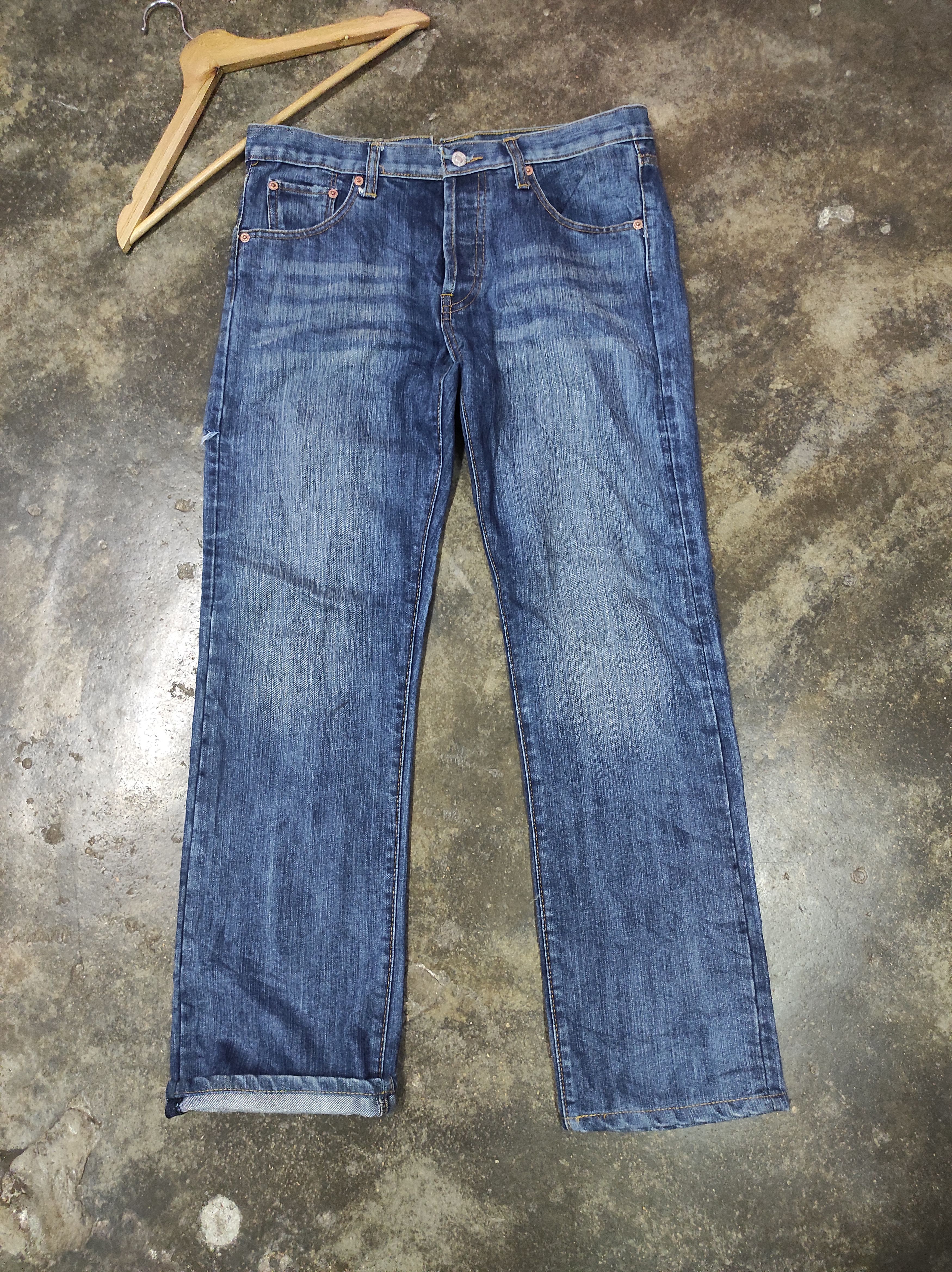 LVC × Levi's Vintage Clothing LEVIS 501XX BIG E VINTAGE DISTRESSED DENIM JEANS Size US 33 - 1 Thumbnail