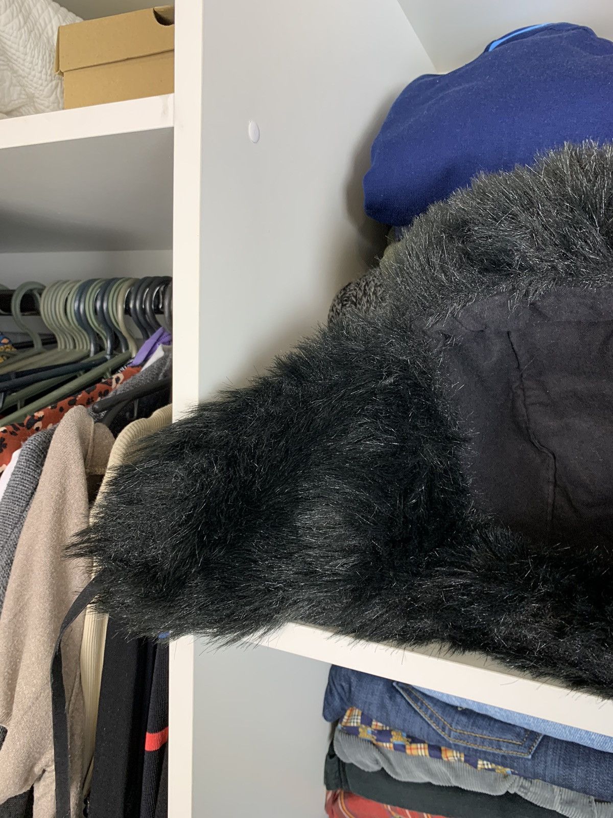 Other Y2K Ushanka Faux Fuzzy Fur Hat Size ONE SIZE - 10 Thumbnail
