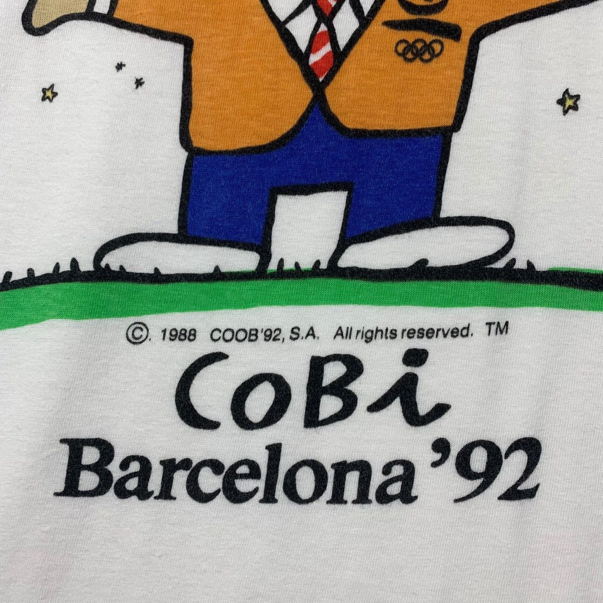 Vintage Vintage COBI barcelona 92 maskot tee shirt Size US XL / EU 56 / 4 - 10 Thumbnail