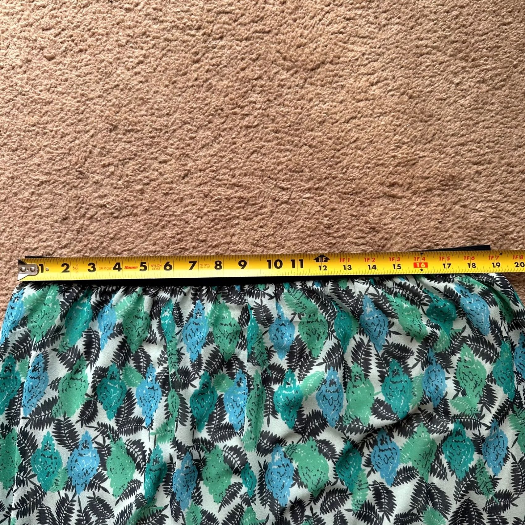 J. Jill J Jill Skirt Womens Large Pull On Polyester Floral Blue Everyday Size 36" / US 14 / IT 50 - 5 Thumbnail