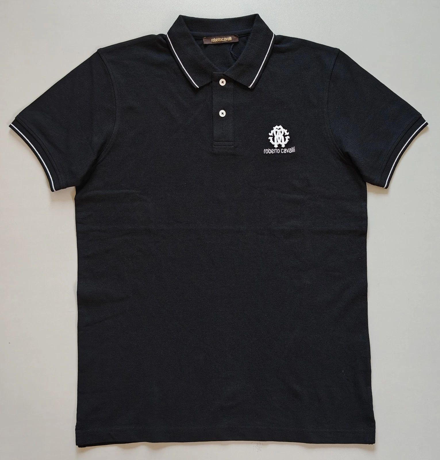 Roberto Cavalli Robert Cavalli RC Monogram-Embroidered Polo Shirt T / 6008 Size US L / EU 52-54 / 3 - 2 Thumbnail