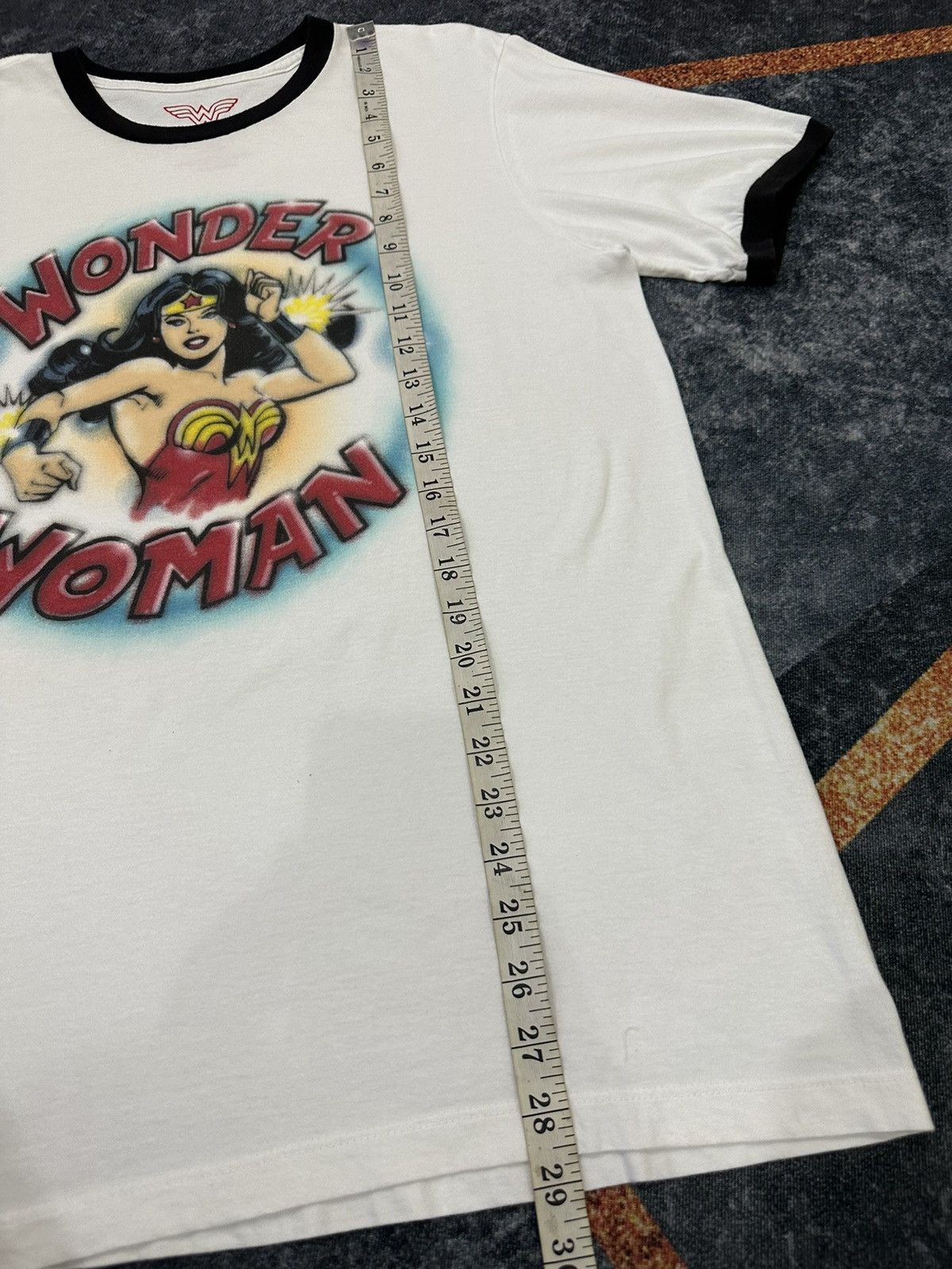 Anime × DC Comics Wonder Women Ringer ©️Dc Tshirt A65 Size US M / EU 48-50 / 2 - 6 Thumbnail