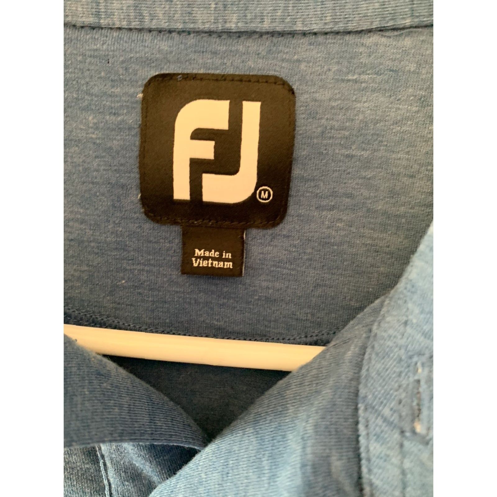 Footjoy FootJoy Men's Golf Polo Shirt Short Sleeve Blue Athletic Fit Sports 2000s Size US M / EU 48-50 / 2 - 2 Thumbnail