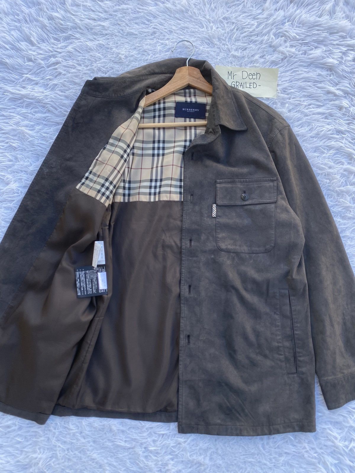 Burberry Rare Vintage Burberry Leather Jacket Size US L / EU 52-54 / 3 - 7 Thumbnail