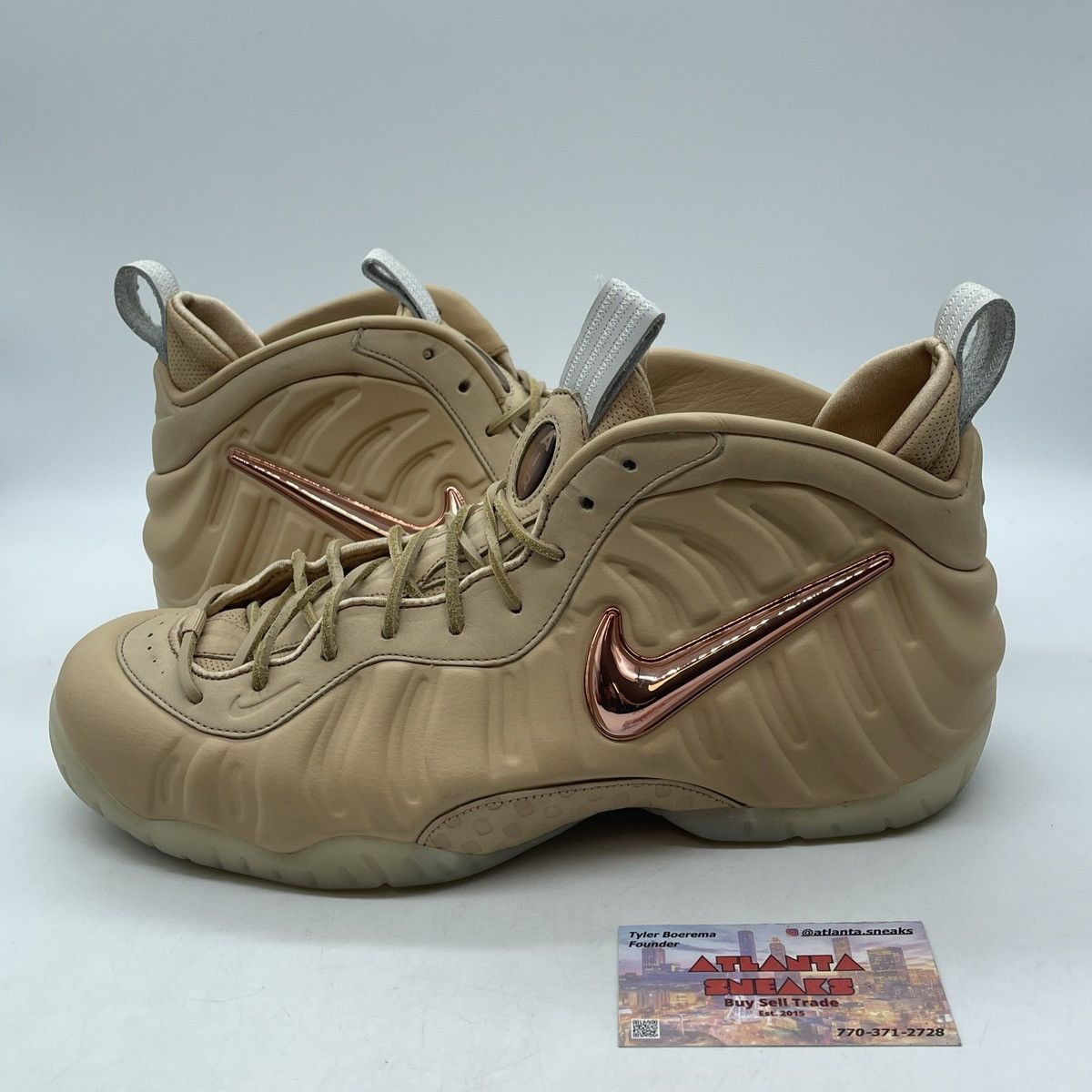 Nike Air foamposite pro vachetta tan Size US 12 / EU 45 - 1 Thumbnail