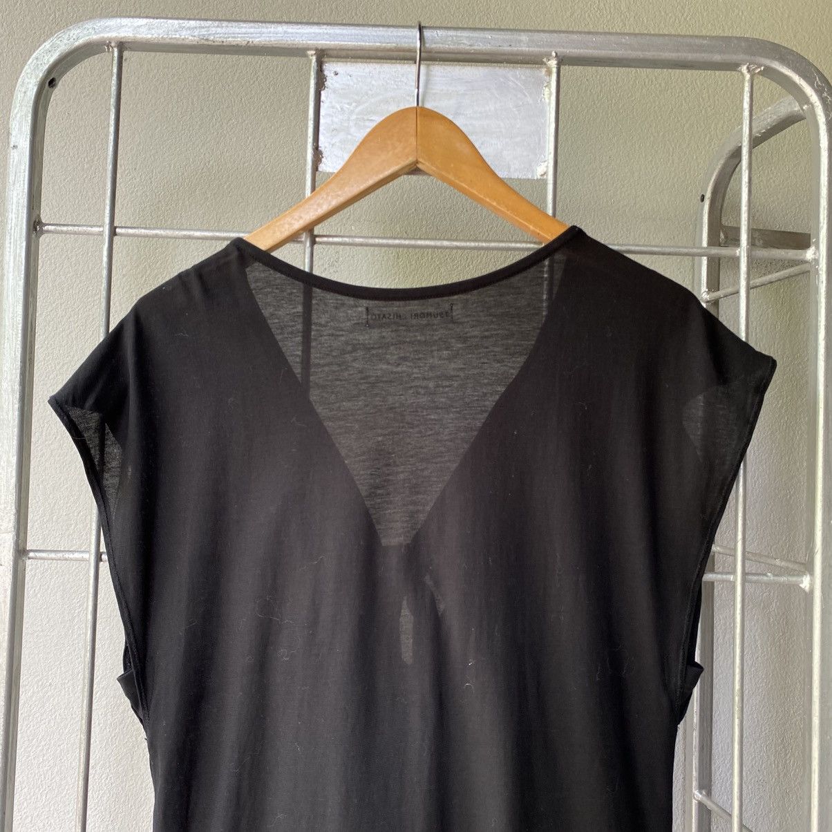 Tsumori Chisato TSUMORI CHISATO Black Butterfly Shoulder V-Neck Top Bow Tie Size XS / US 0-2 / IT 36-38 - 6 Thumbnail