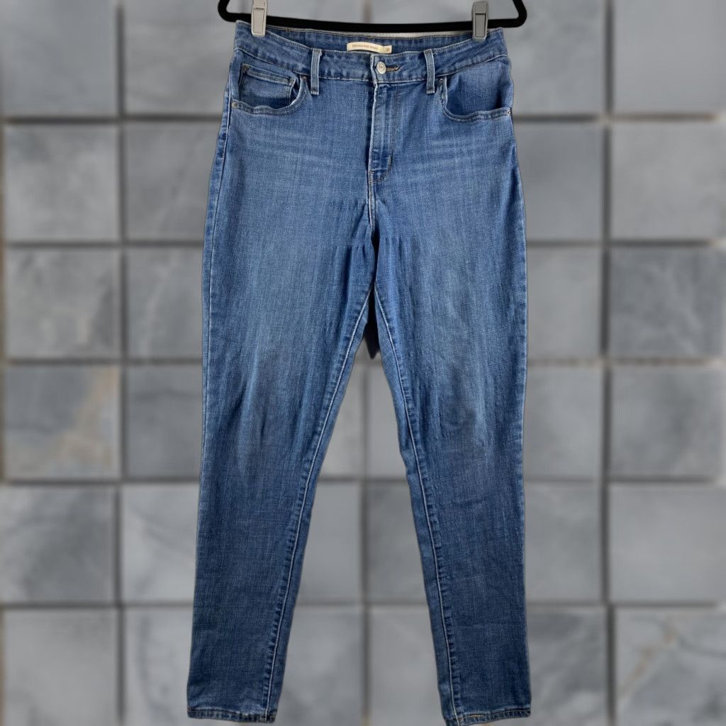 Levi's VINTAGE Levis 721 Jeans Womens 31 High Rise Skinny Distressed Stretch Denim Blue Casual Size 24" / US 00 / IT 34 - 1 Thumbnail