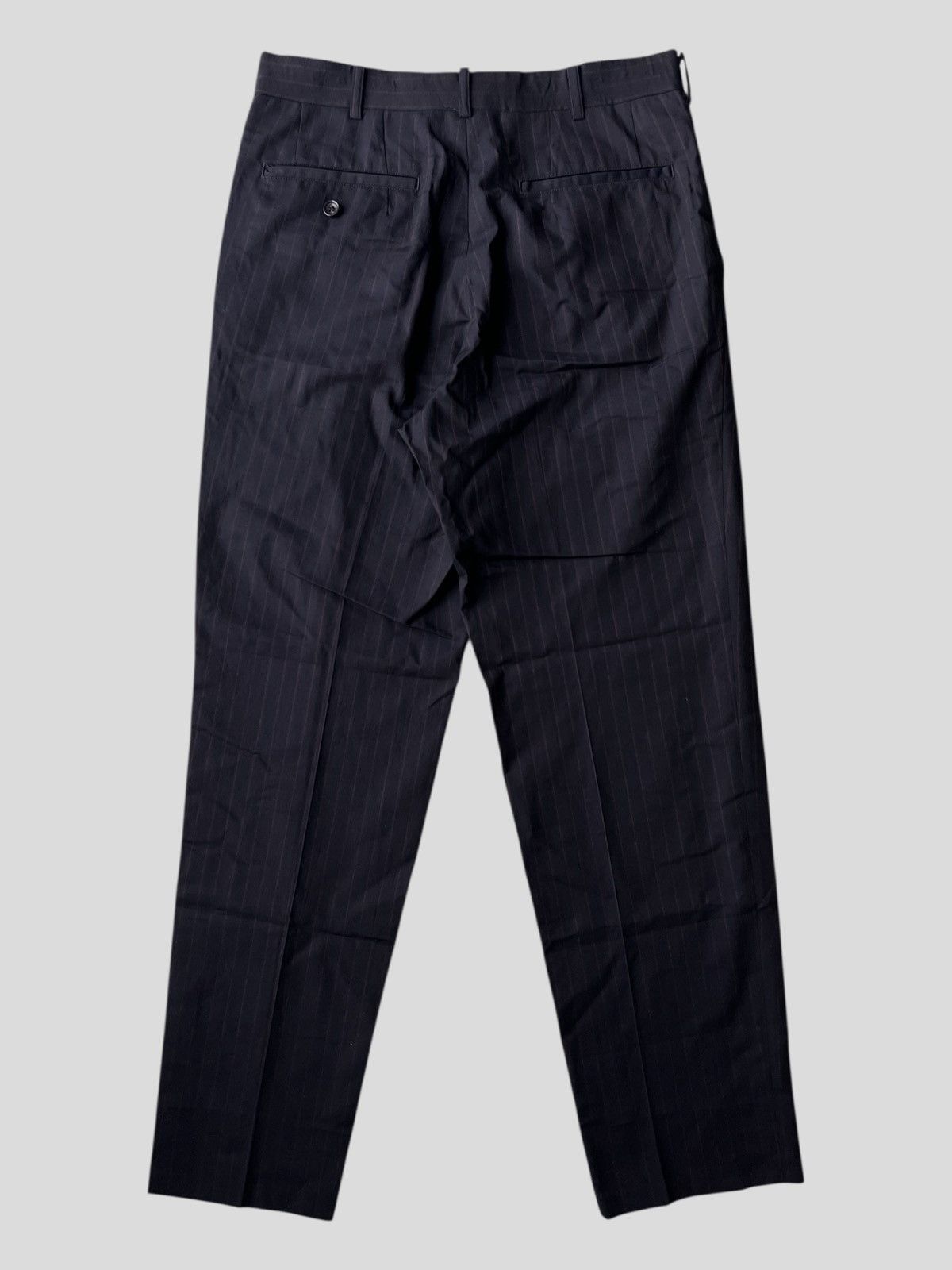 Junya Watanabe FW06 Comme des Garcons Homme Black Striped Gabardine Pants Size US 31 - 3 Thumbnail