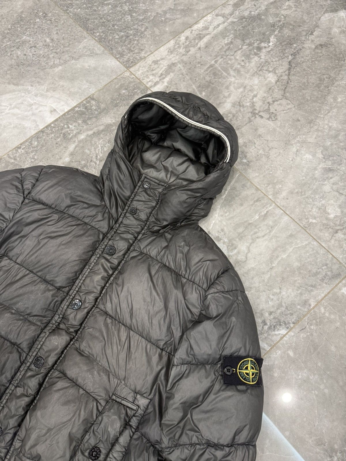 Stone Island Vintage Stone Island Garment Dyed Down Jacket 90s Casual Size US XL / EU 56 / 4 - 2 Thumbnail