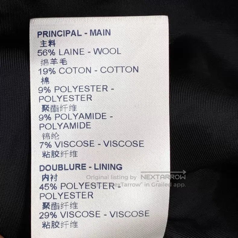 Louis Vuitton Louis Vuitton Color-block print sheep-wool V-neck single-b Size XS / US 0-2 / IT 36-38 - 8 Thumbnail