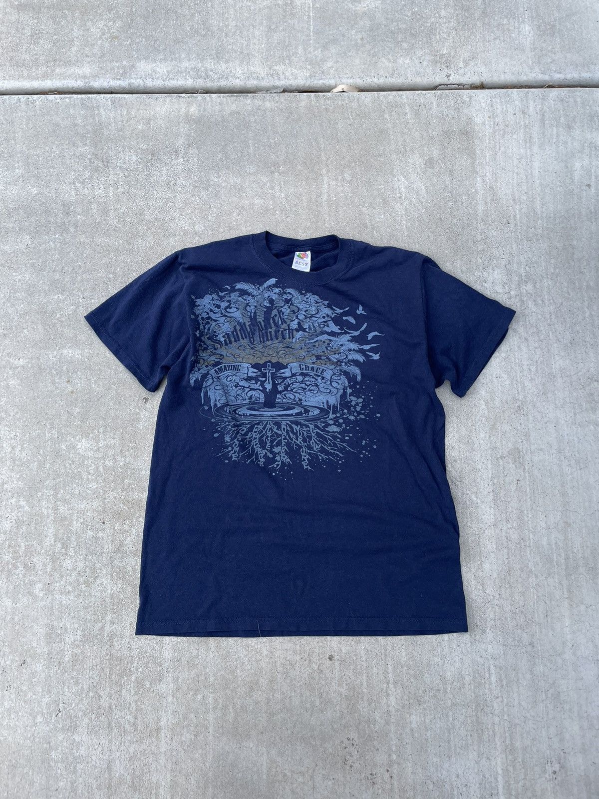 Affliction × Vintage Vintage Y2K Affliction Style Skull Grunge T Shirt Size US M / EU 48-50 / 2 - 1 Thumbnail