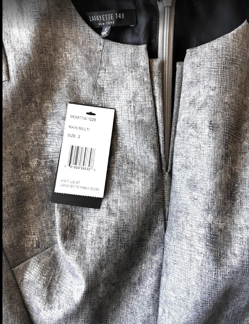 Lafayette 148 Lafayette 148 NY Zelina Metallic Jacquard Sheath Dress - NWT Size XS / US 0-2 / IT 36-38 - 5 Thumbnail