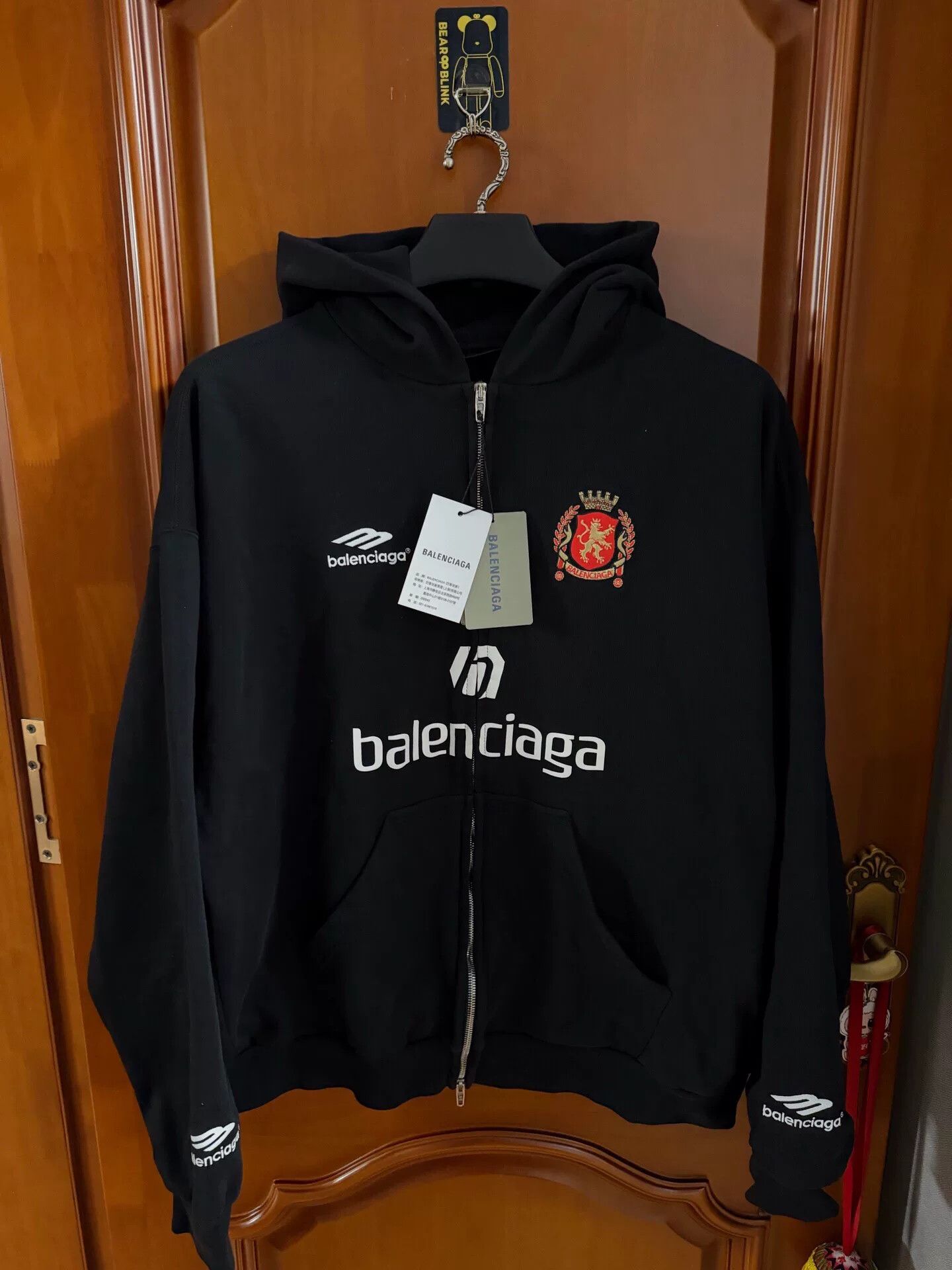 Balenciaga balenciaga paris hooded zip-up jacket Size US L / EU 52-54 / 3 - 1 Thumbnail