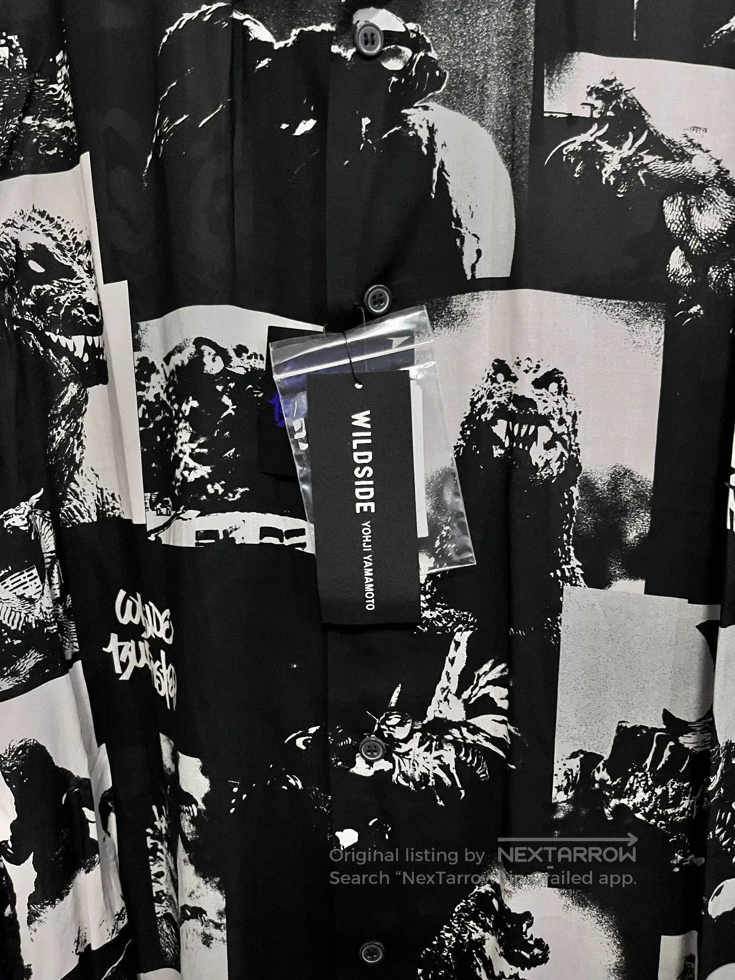 Yohji Yamamoto Godzilla Collaboration Silk Shirt. Size US L / EU 52-54 / 3 - 2 Thumbnail