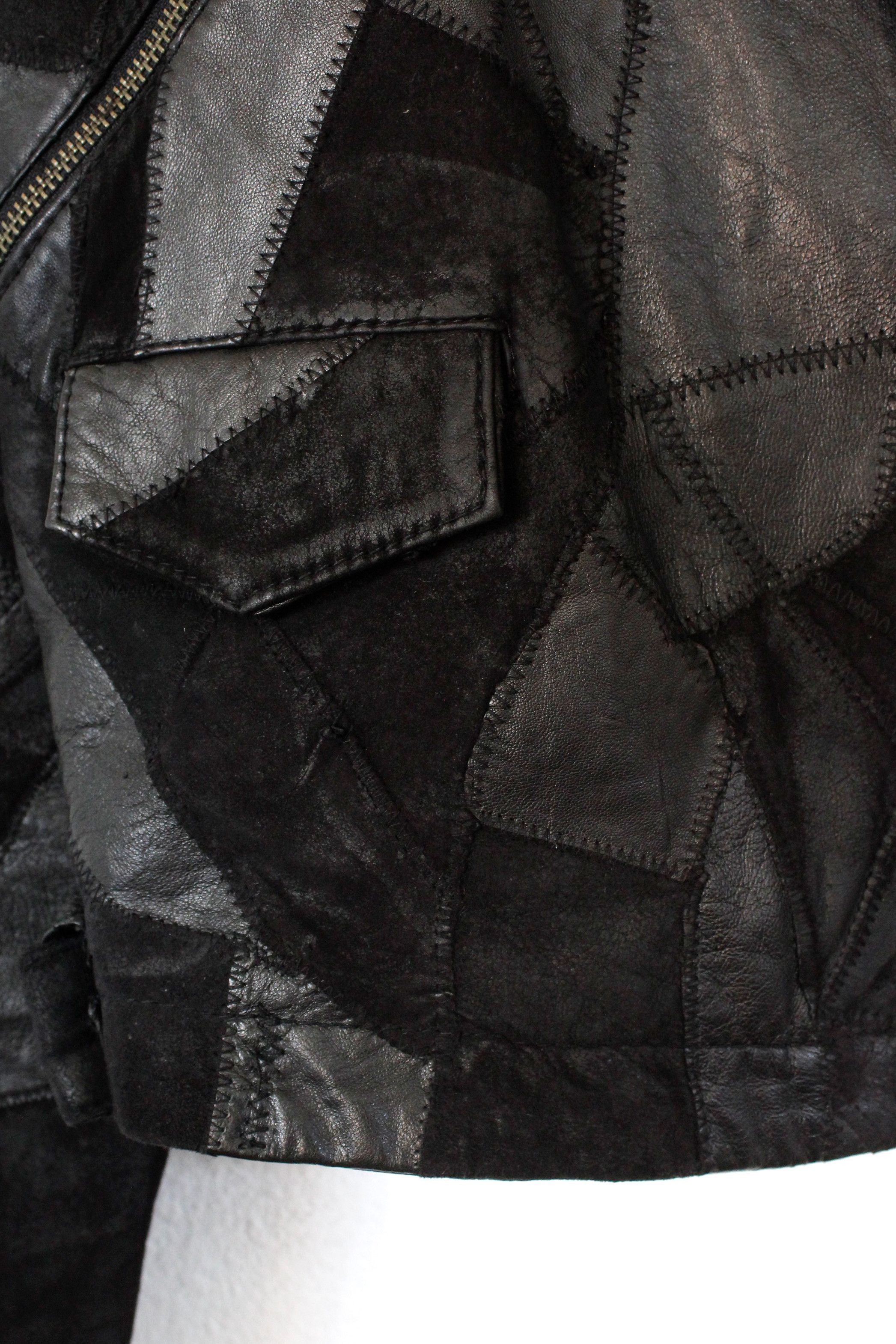 Leather Womens Religion Leather Suede Patchwork Biker Jacket M size Size M / US 6-8 / IT 42-44 - 5 Thumbnail