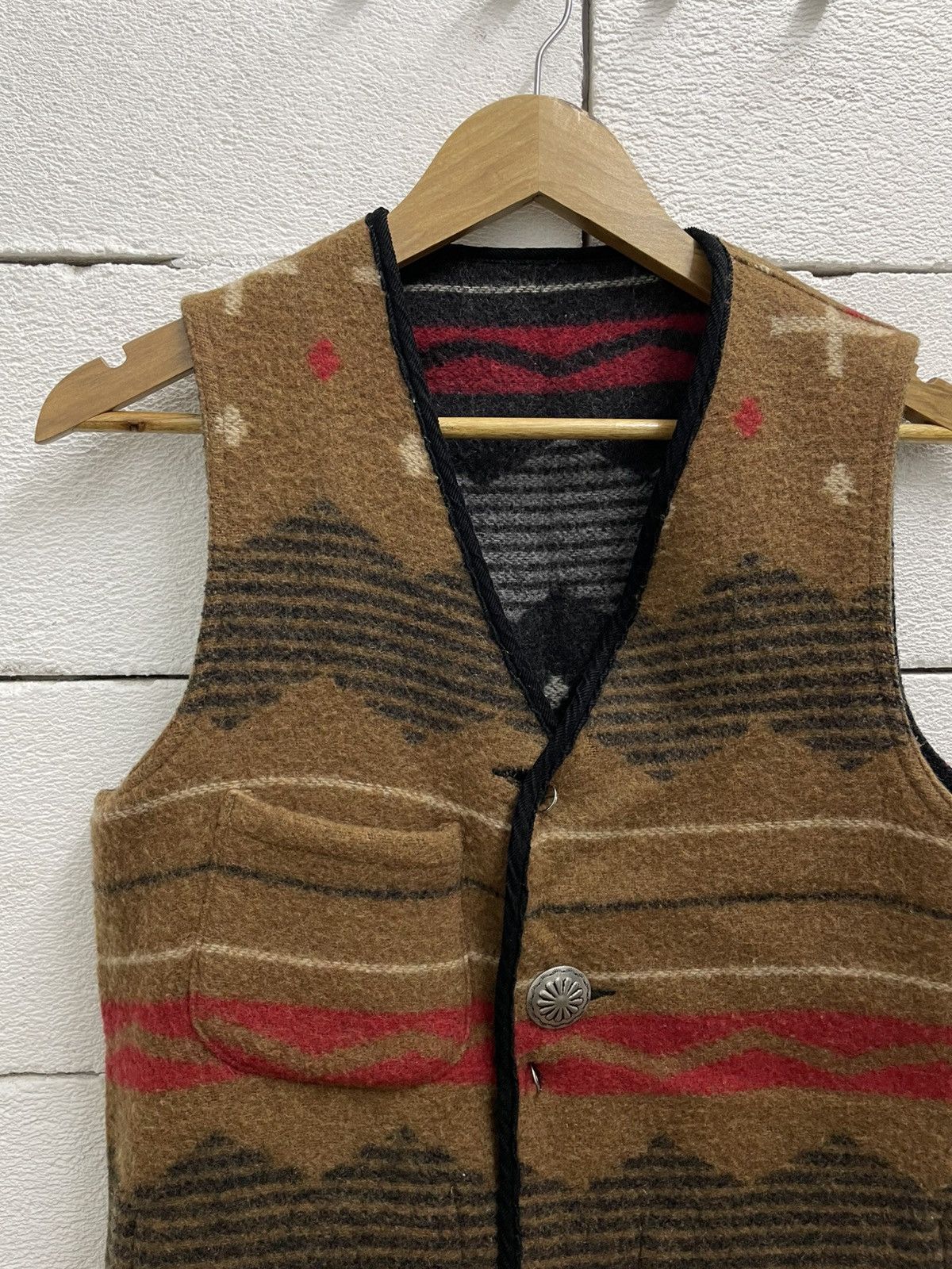 Beams Plus Beams+ x Saltwater Cowboy Reversible Wool Vest Size US M / EU 48-50 / 2 - 8 Thumbnail