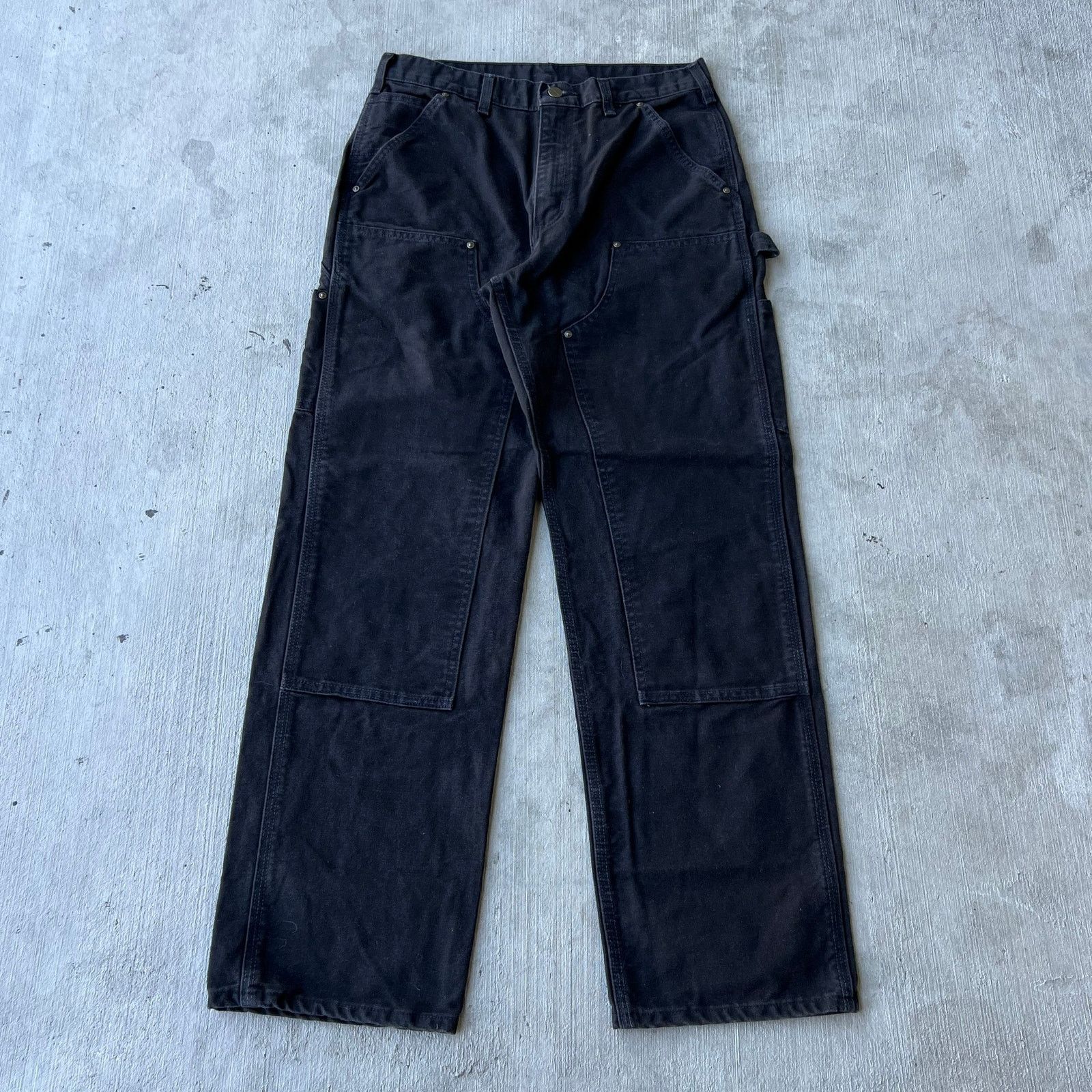 Carhartt × Vintage Carhartt black double knee work wear carpenter pants Size US 30 / EU 46 - 1 Thumbnail
