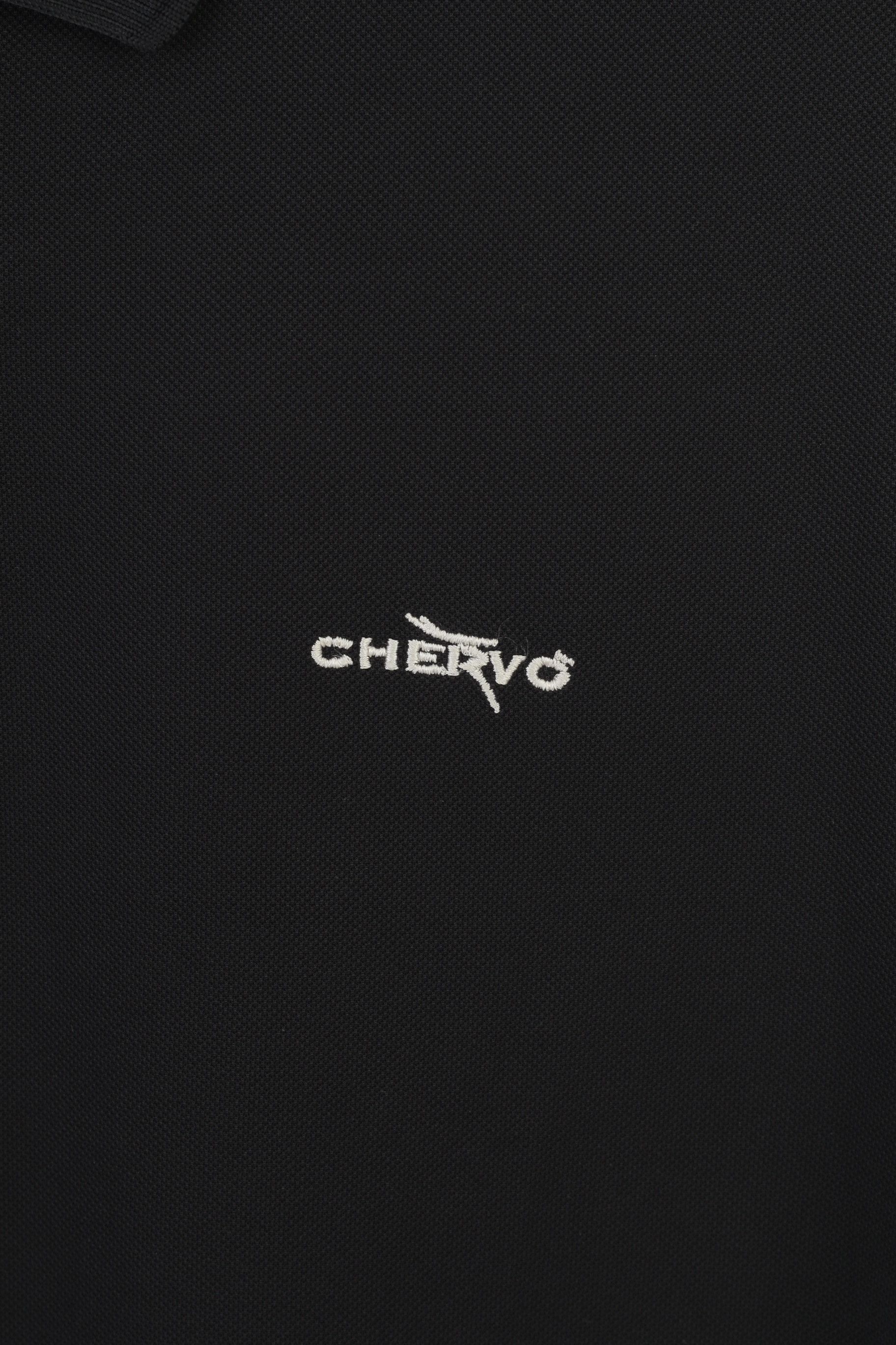 Vintage Chervo Men 56 XL Polo Shirt Black Short Sleeve Nylon 10509 Size US XL / EU 56 / 4 - 4 Thumbnail