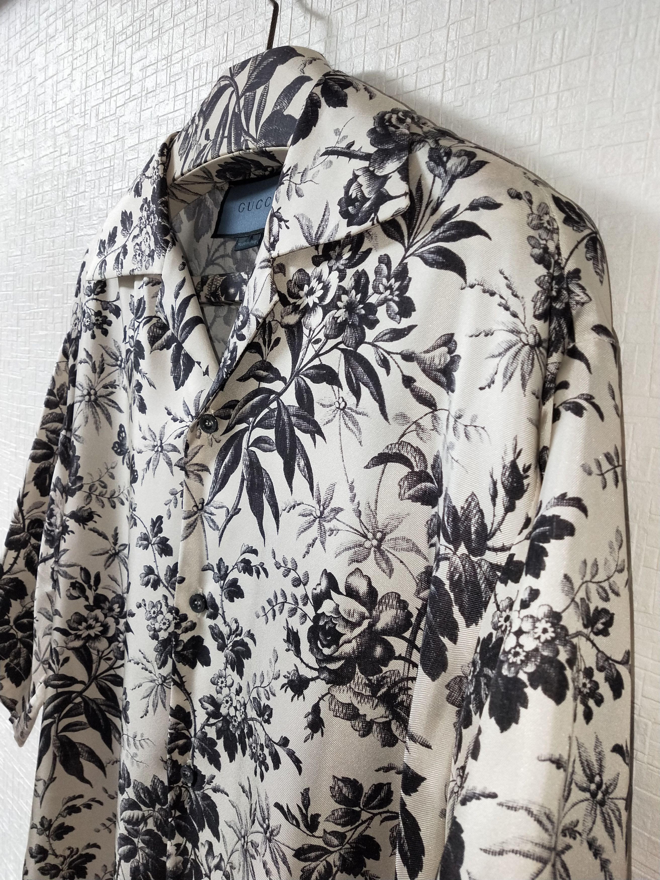 Gucci Blooms Floral Silk Shirt Size US M / EU 48-50 / 2 - 3 Thumbnail