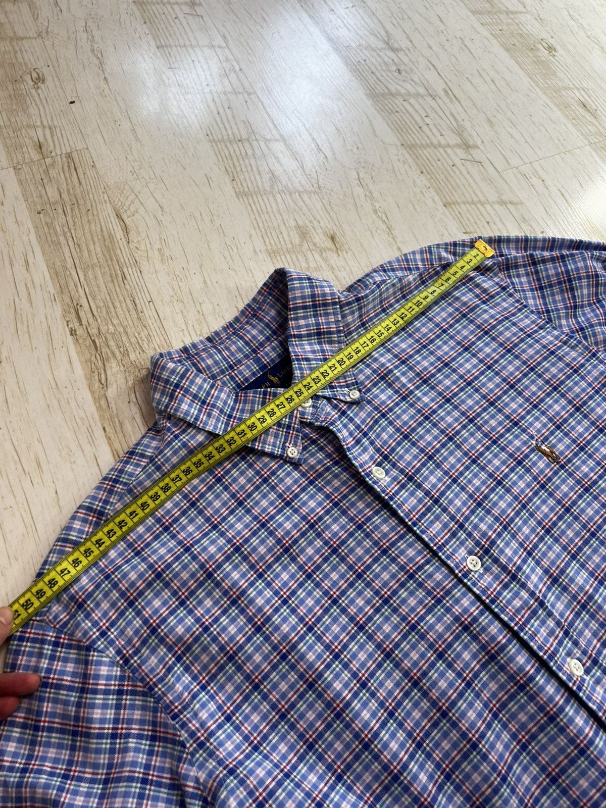 Ralph Lauren Ralph Lauren Classic Fit Plaid Shirt Blue Red Check Cotton Size US XL / EU 56 / 4 - 9 Thumbnail