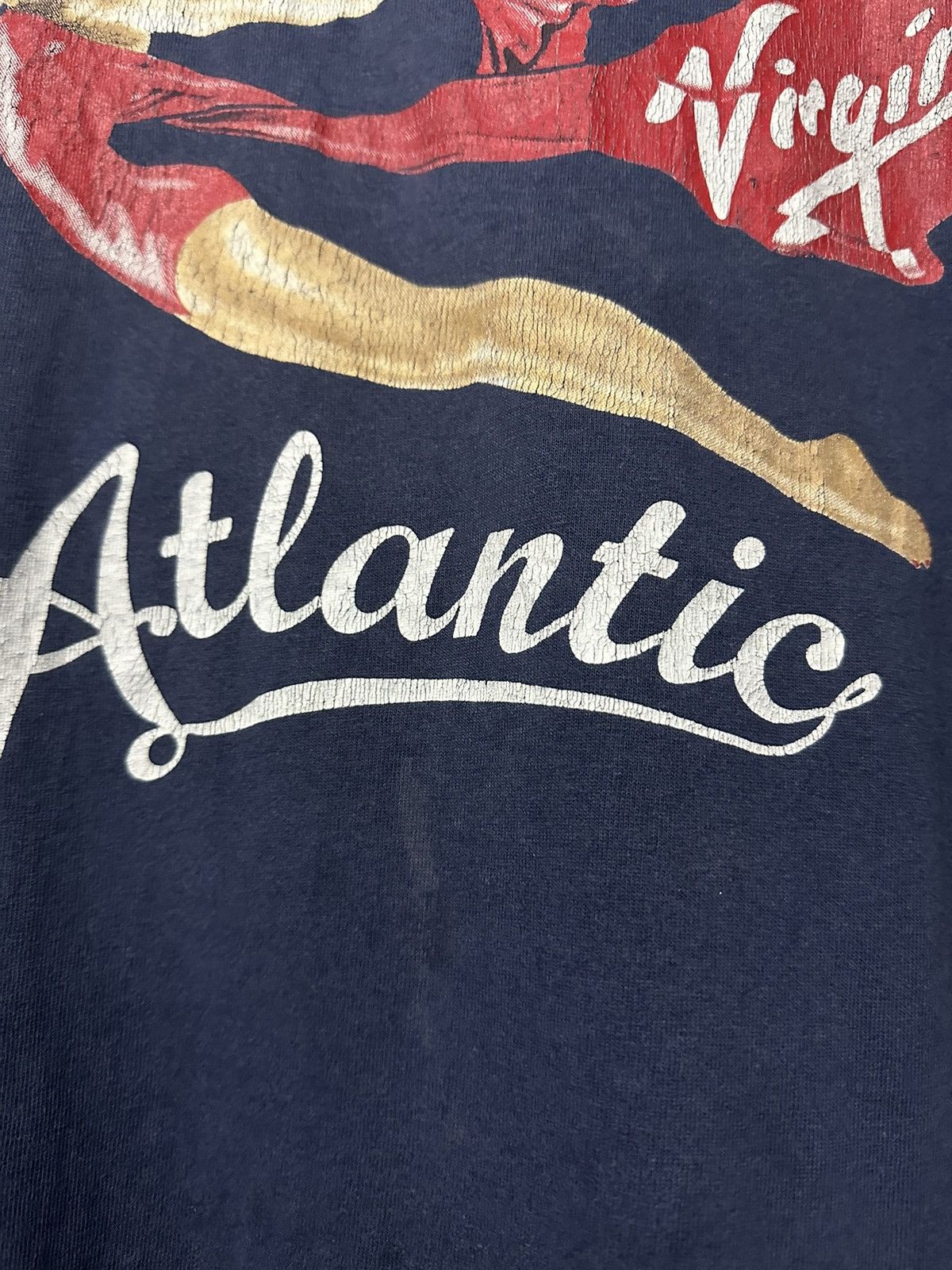 Band Tees × Vintage Vintage 90s Fly Virgin Altantic Record Faded Tee Size US XXL / EU 58 / 5 - 7 Thumbnail