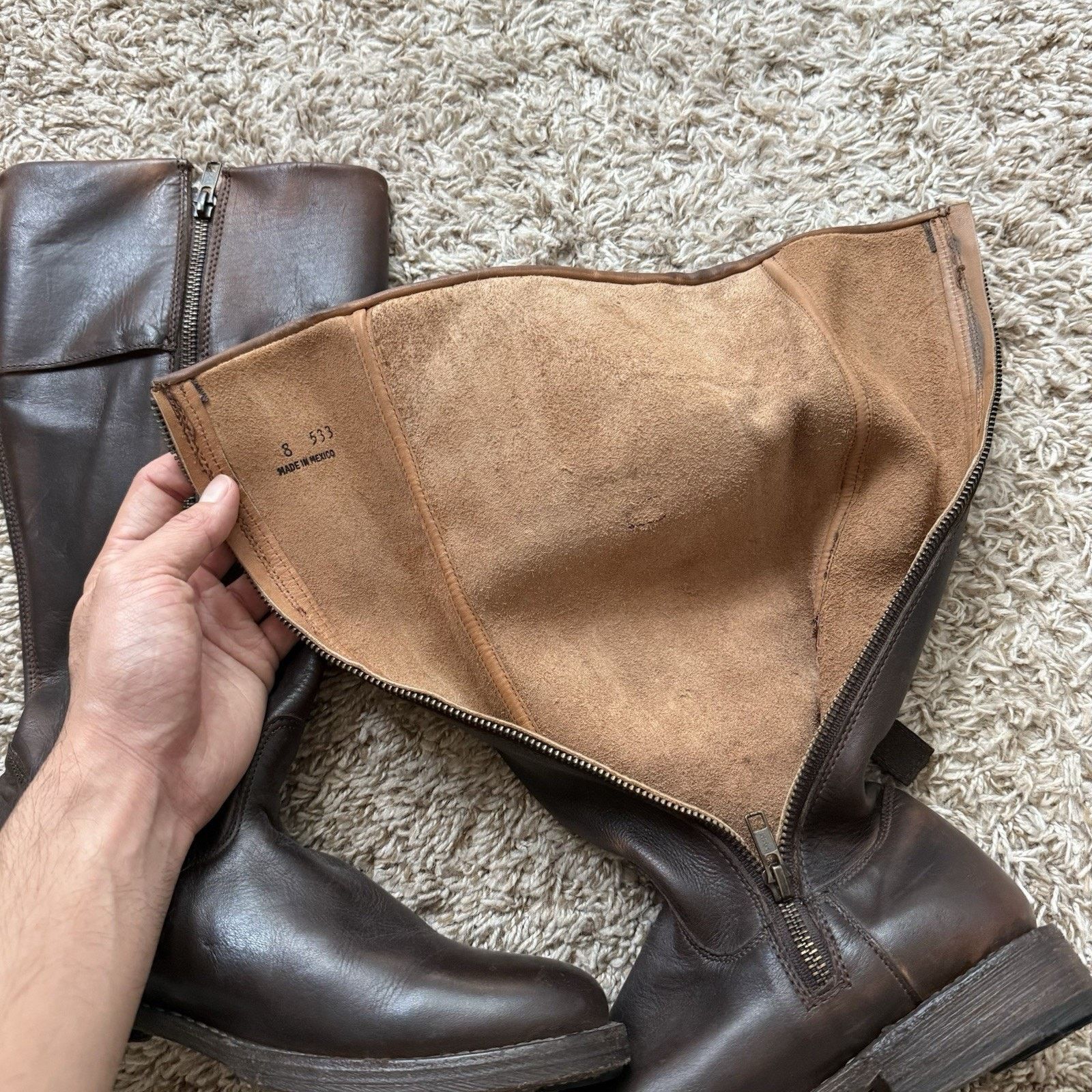 Bed Stu Bed Stu Cobbler Series Riding Boots Brown Leather High Calf Size US 8 / IT 38 - 4 Thumbnail