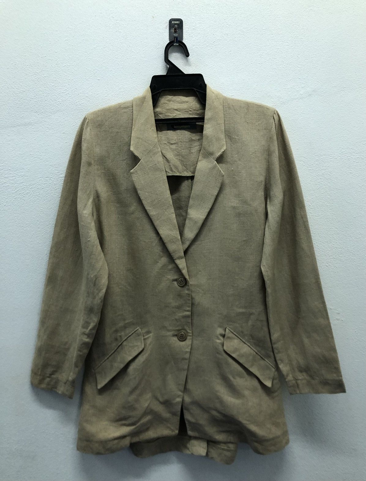 Issey Miyake × Japanese Brand × Vintage Vintage Issey Miyake Linen Blazer Size M / US 6-8 / IT 42-44 - 1 Thumbnail