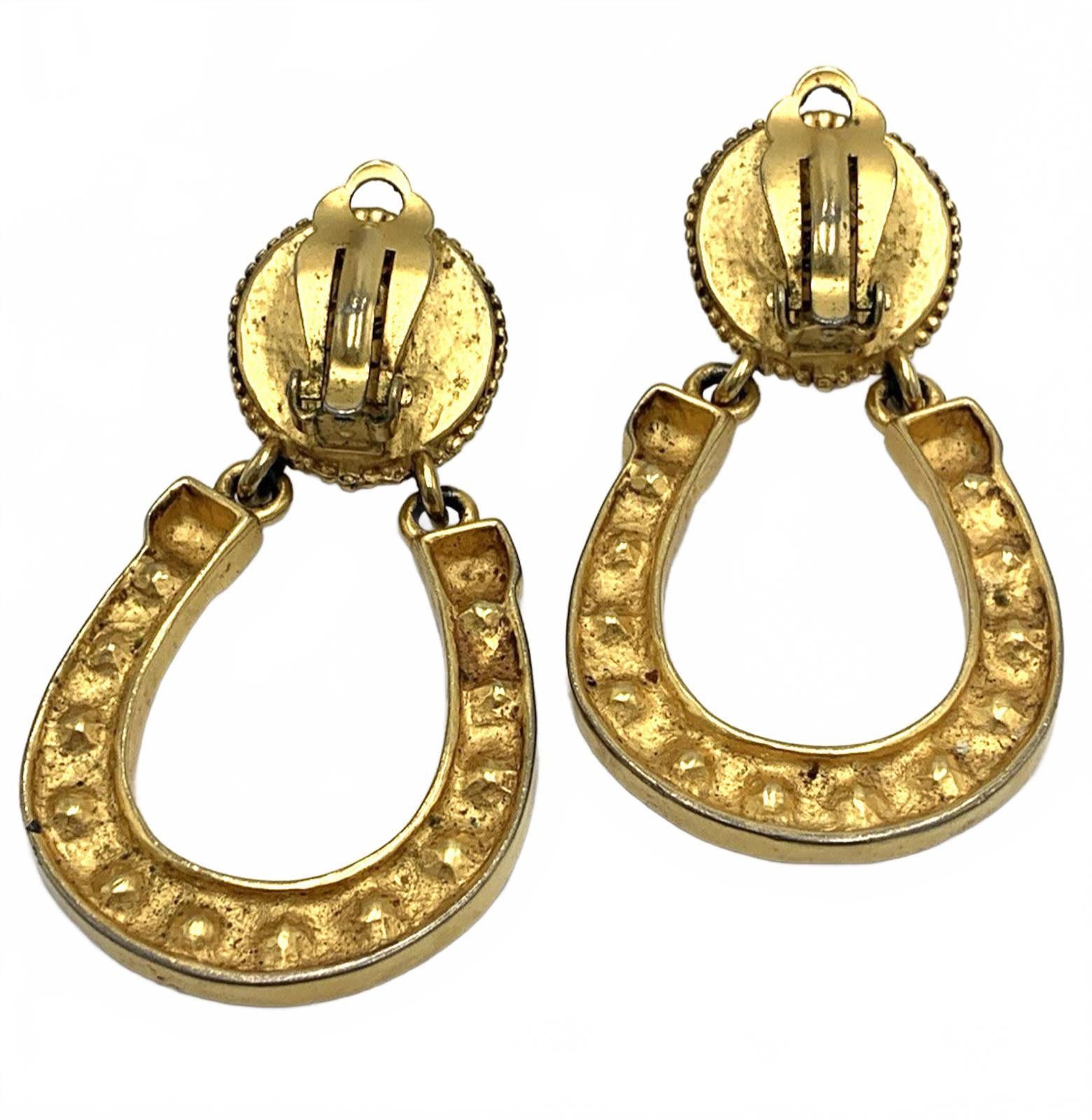 Karl Lagerfeld Karl Lagerfeld Faux Pearl Horseshoe Door Knockers Earrings Size ONE SIZE - 7 Thumbnail