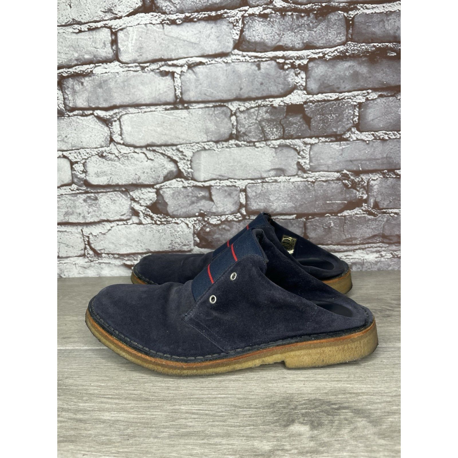 Band Of Outsiders Band of Outsiders Blue Suede Leather Gum Soles Mule Shoes Wo Size US 9.5 / IT 39.5 - 1 Thumbnail