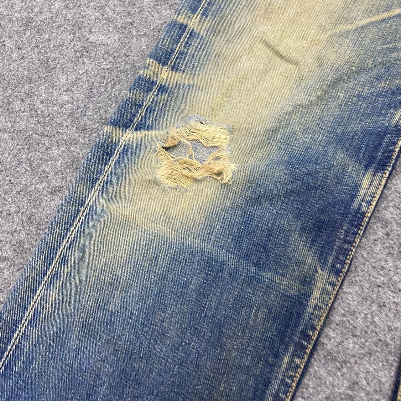 Evisu 💥Best Offer💥Vintage Evis Cowboy Selvegde Distressed Denim Size US 31 - 8 Thumbnail