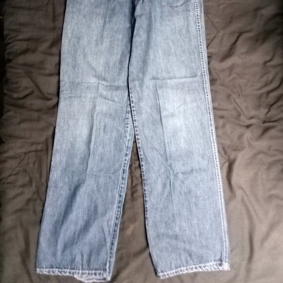 Other Vintage 70s Heart Pocket Embroidered Denim Blue Jeans Size 34" / US 12 / IT 48 - 6 Thumbnail