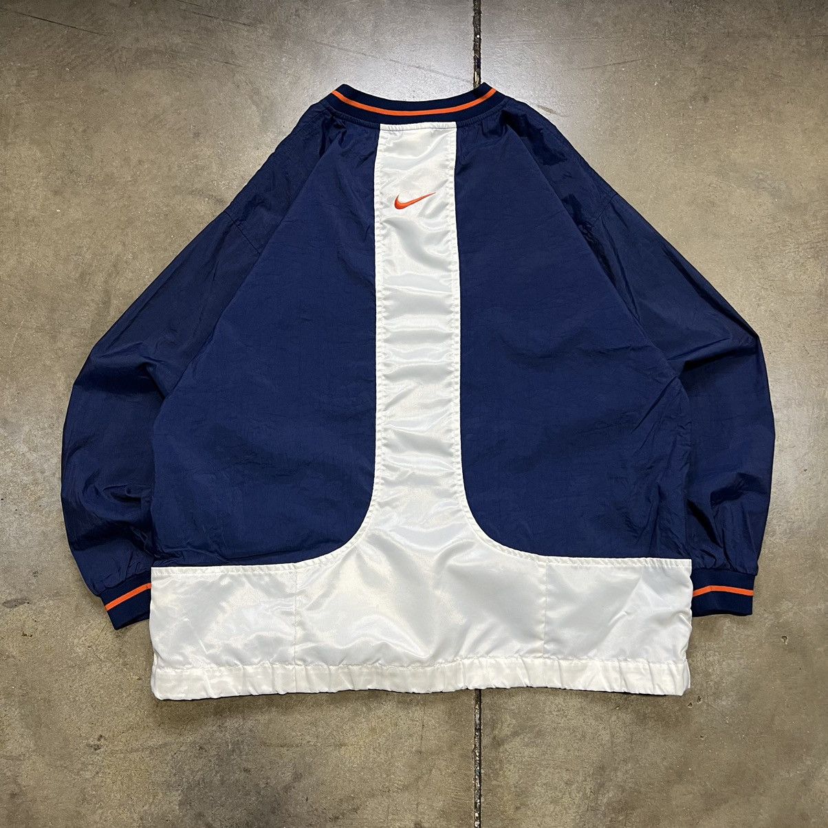 Nike × Vintage Vintage 90s Nike Windbreaker Jacket Mini Center Swoosh Boxy Size US XL / EU 56 / 4 - 5 Thumbnail