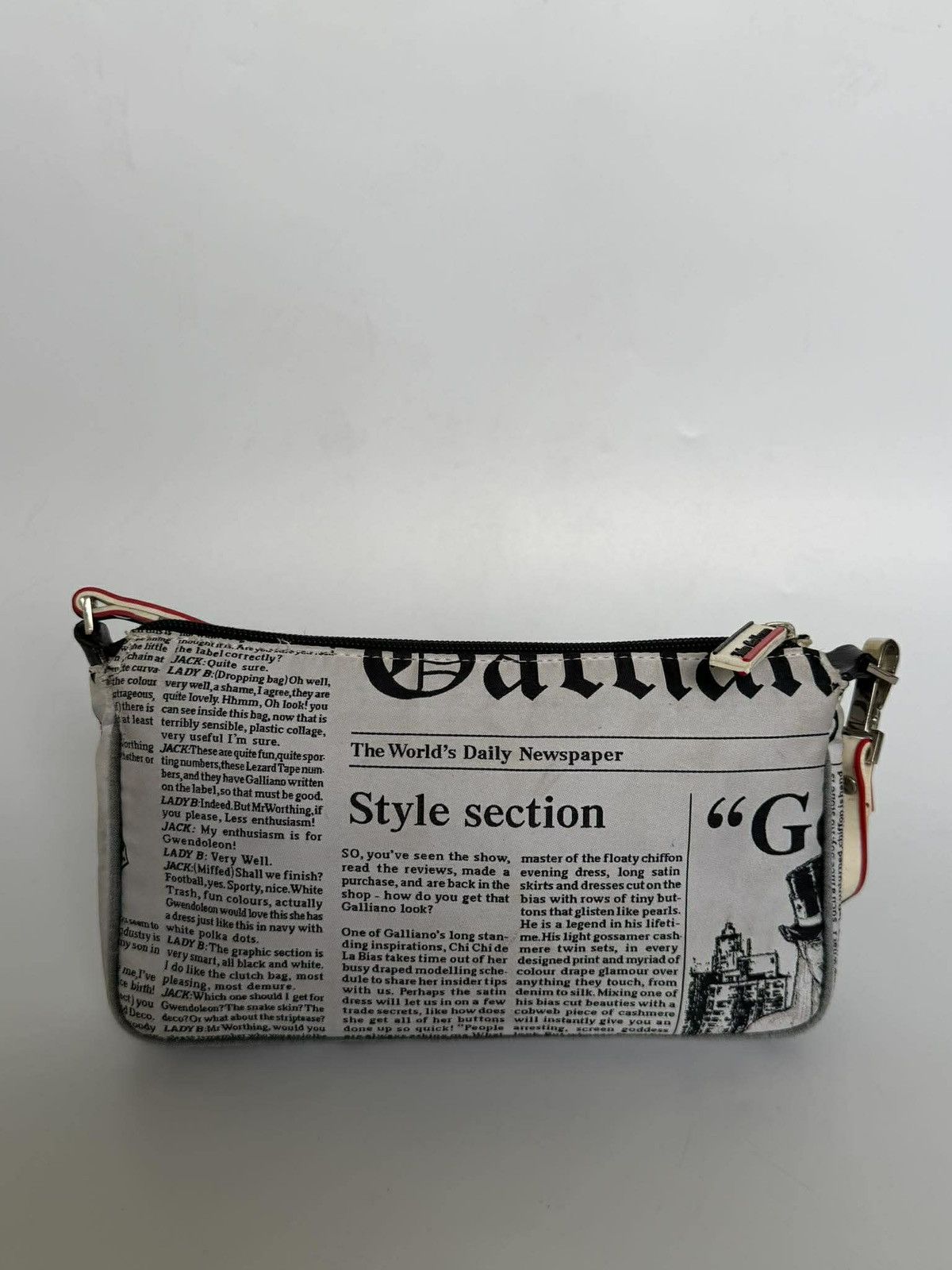 John Galliano John Galliano Newspaper Print Handbag Size ONE SIZE - 2 Thumbnail