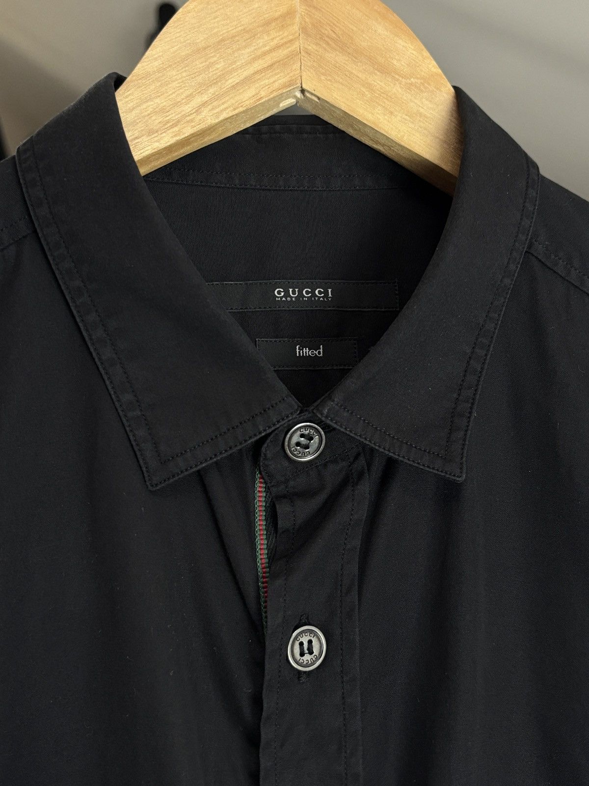 Gucci Gucci Vintage Black Designer Pocket Shirt Tom Ford Era Size US M / EU 48-50 / 2 - 4 Thumbnail