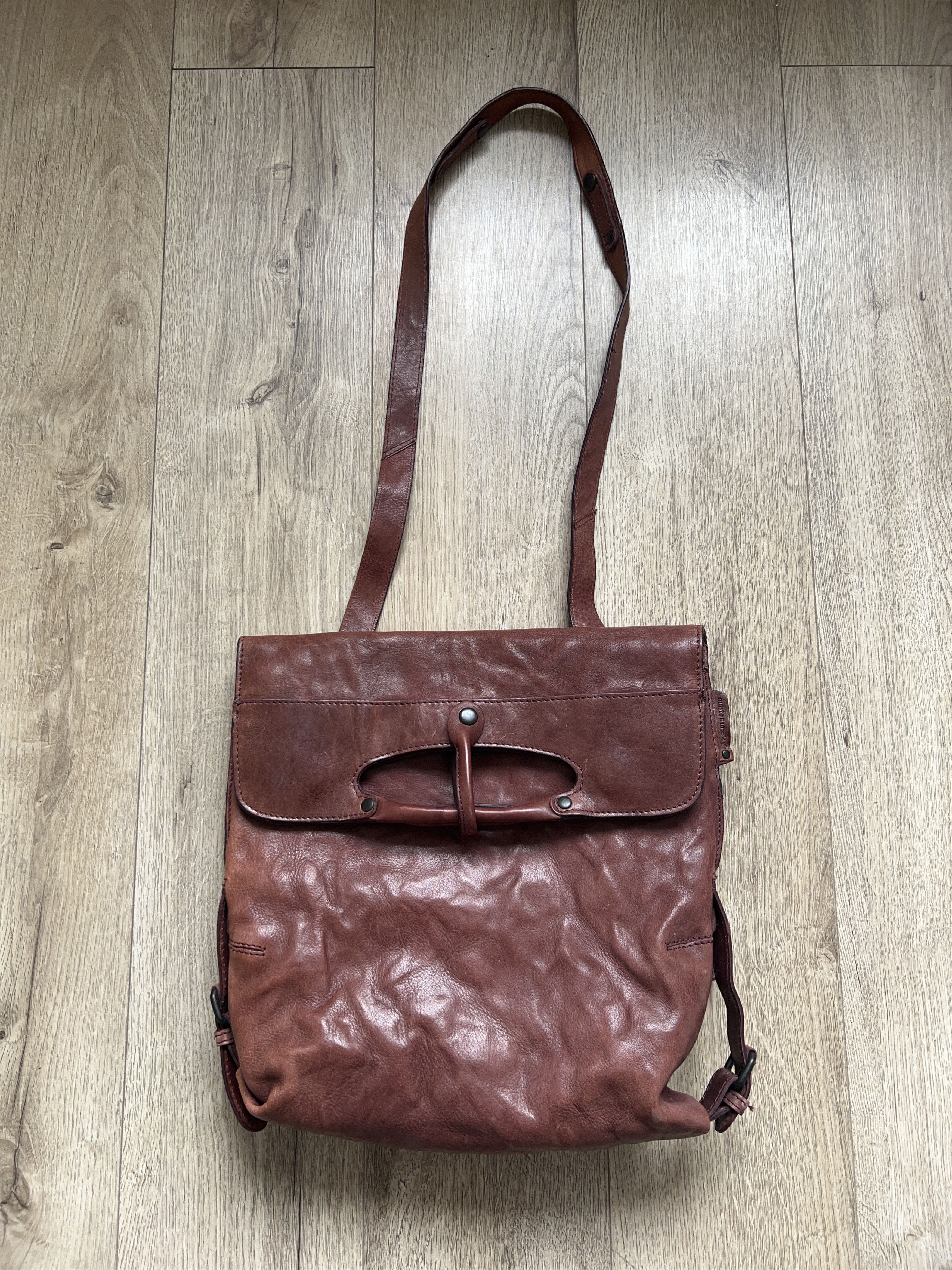 Genuine Leather Aunts&Uncles Mrs. Mince Pie Backpack Leather Bag Shoulder Size ONE SIZE - 2 Thumbnail