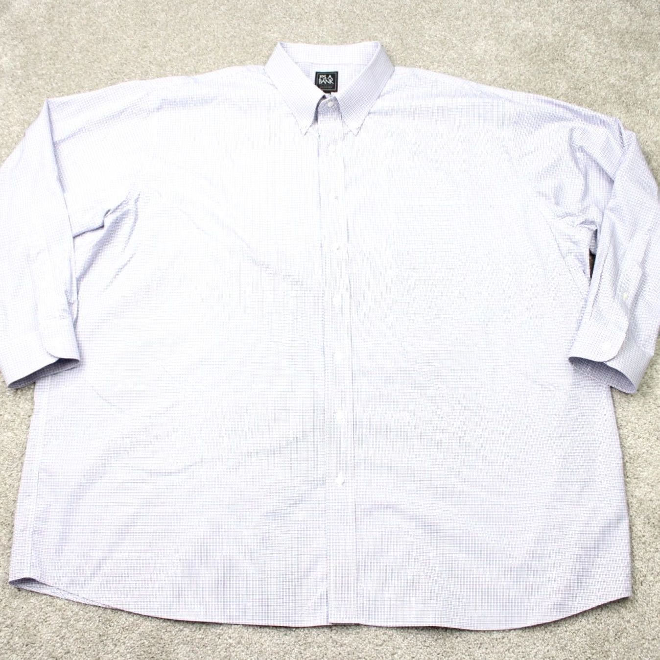 Jos. A. Bank Jos A Bank Shirt Men 20, 36 Blue/Red Traveler Traditional Fit Cotton Long Sleeve Size US XXL / EU 58 / 5 - 2 Thumbnail