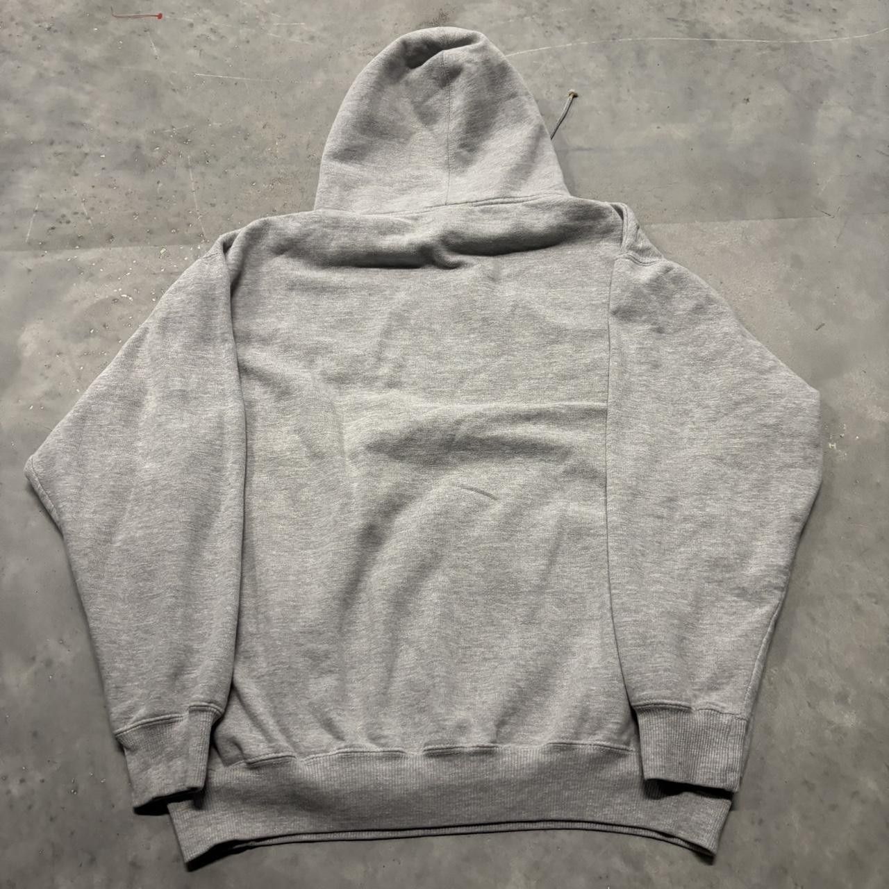 Japanese Brand × Vintage Crazy Vintage Y2K/2000s Grey Cape Cop Spellout Streetwear Hoodie! Size US L / EU 52-54 / 3 - 6 Thumbnail