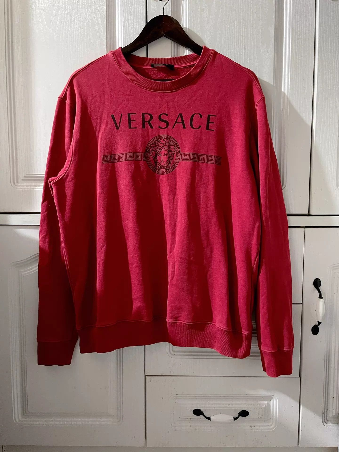 Versace Versace Runway Medusa Logo Swirl Print Hoodie Size US L / EU 52-54 / 3 - 1 Thumbnail