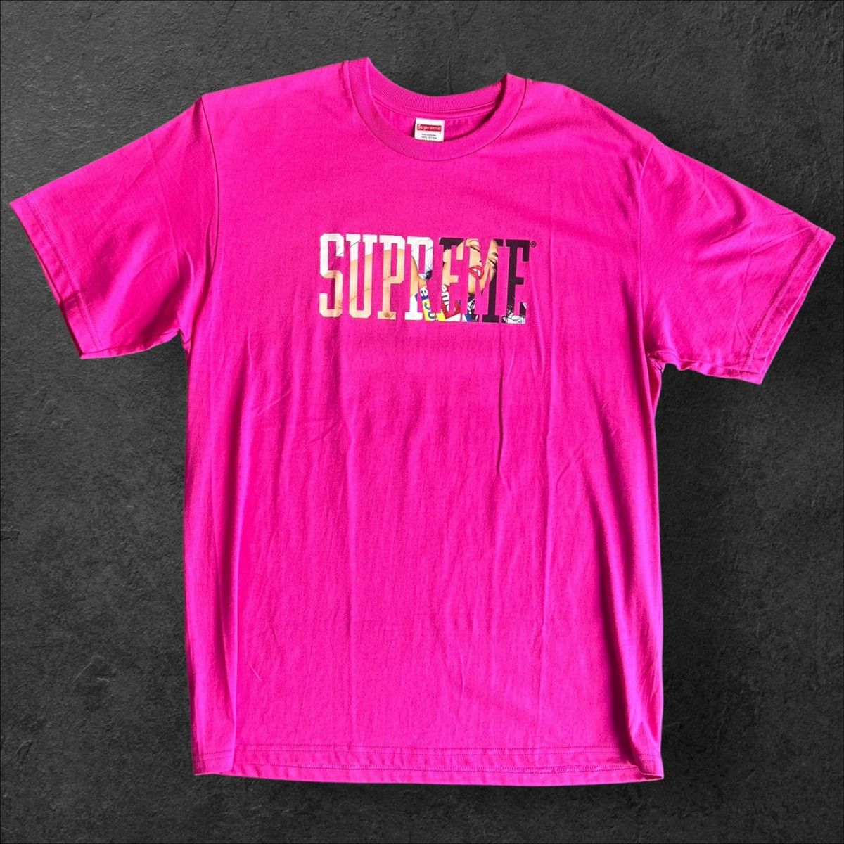 Supreme SUPREME PAINTED TEE ‘FUCHSIA’ SIZE L Size US L / EU 52-54 / 3 - 1 Thumbnail
