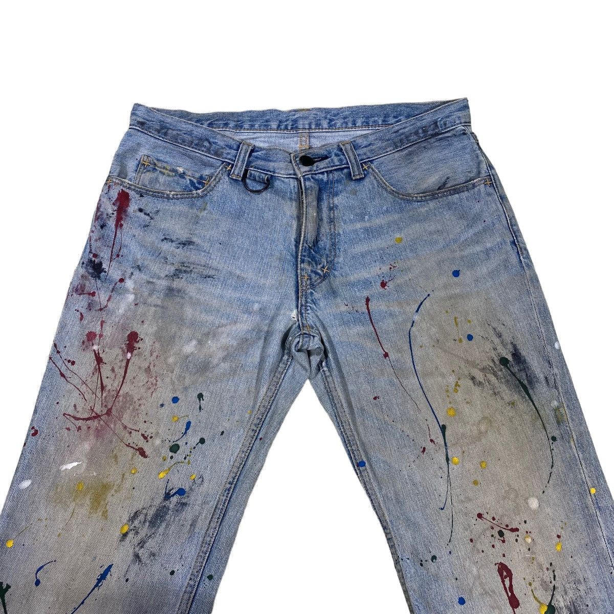 Number (N)ine × Takahiromiyashita The Soloist. SS06 Number Nine Painted D-Ring Crying Heart Pain Denim Size US 32 / EU 48 - 4 Thumbnail