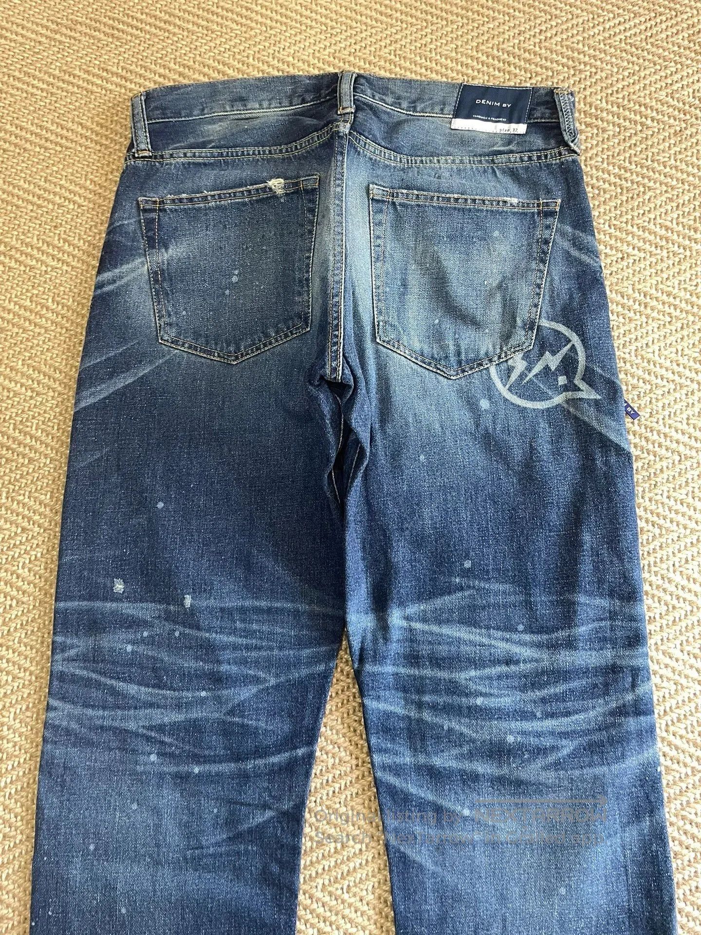 denim by vanquish & fragment electric pants.