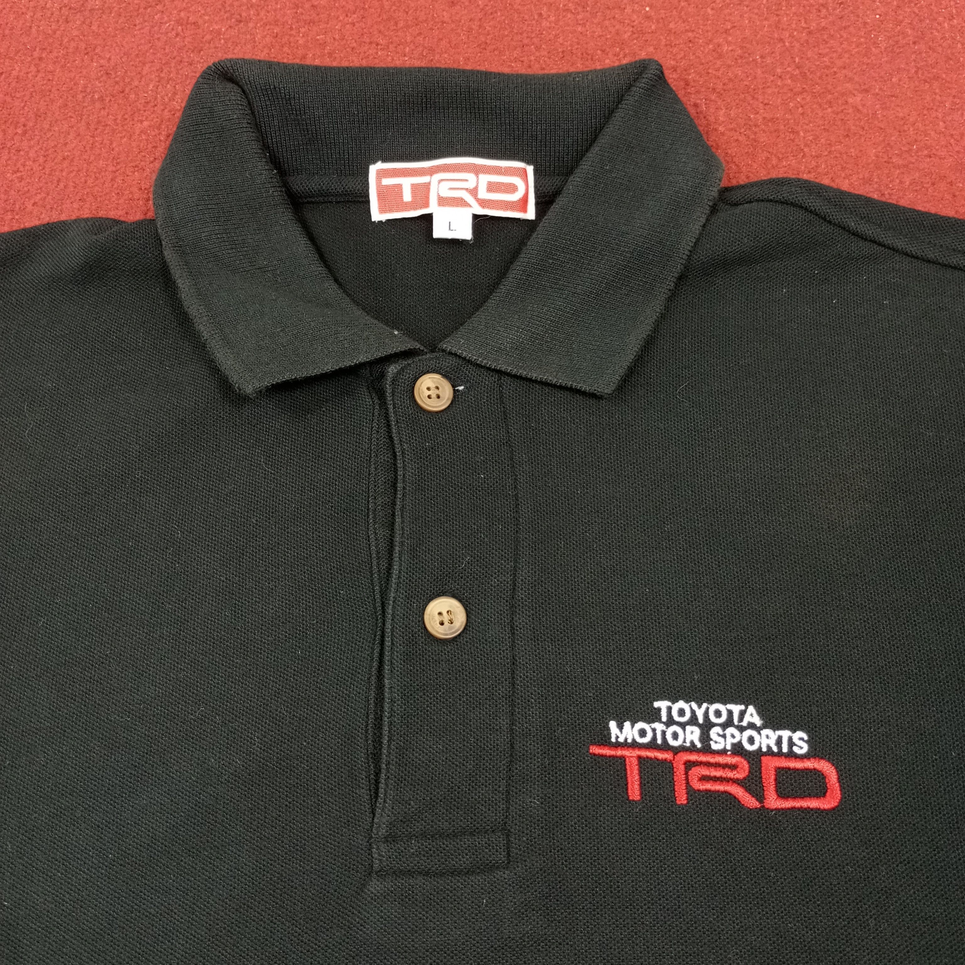 Japanese Brand × Vintage TRD Toyota Motorsports Racing Development Custom Art Polos Size US L / EU 52-54 / 3 - 4 Thumbnail