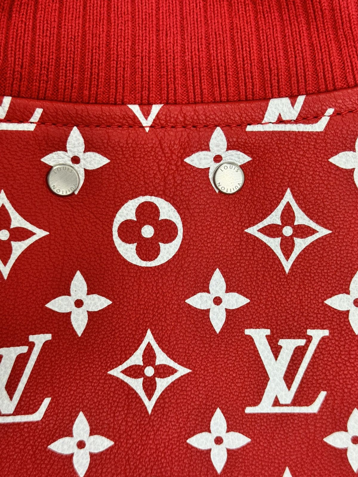 Louis Vuitton LOUIS VUITTON X SUPREME KIM JONES 2017 LEATHER JACKET (RARE) Size US L / EU 52-54 / 3 - 5 Thumbnail