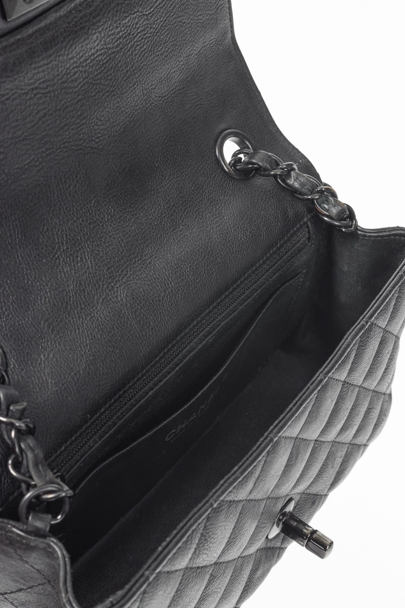 Chanel Chanel S17 Mini Classic Black Lambskin Quilted Flap Bag Size ONE SIZE - 11 Thumbnail