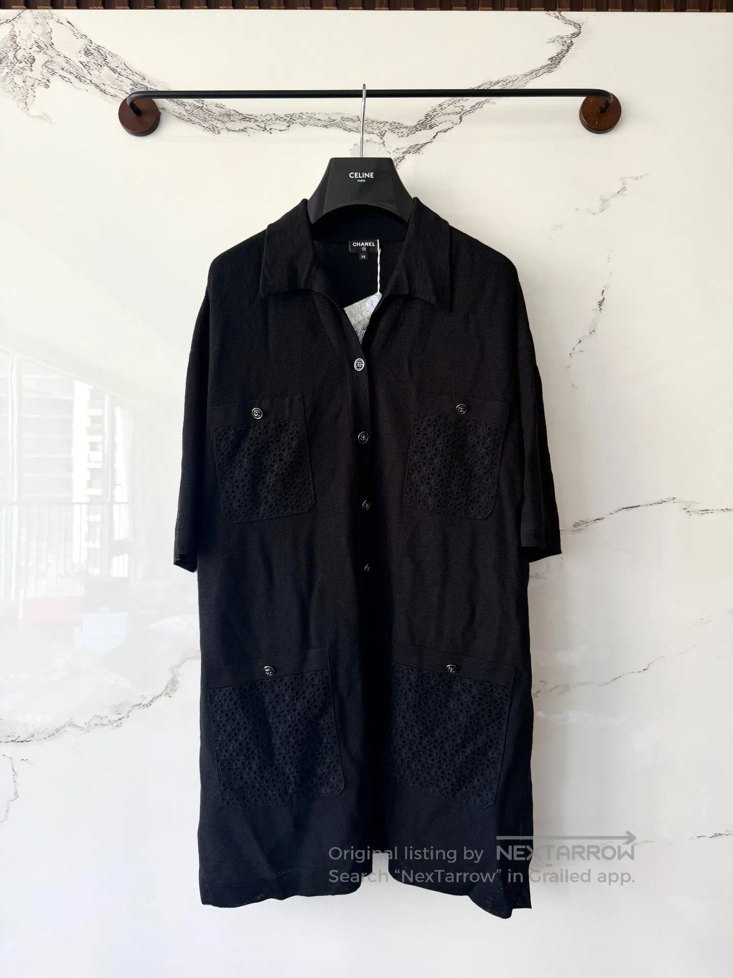 Chanel Chanel Black Knit Polo Dress| Size XS / US 0-2 / IT 36-38 - 1 Thumbnail