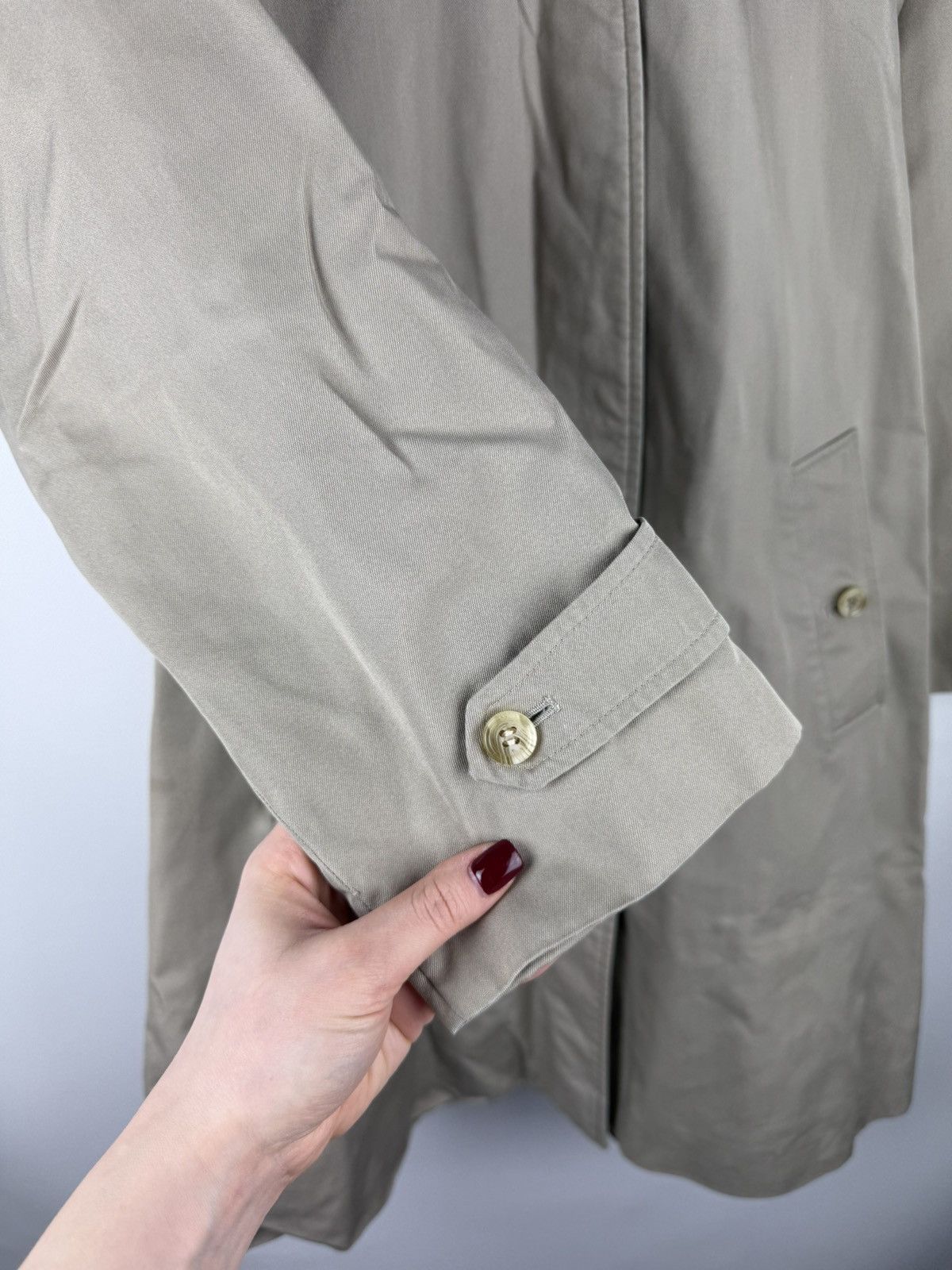 Burberry Burberrys Vintage Nova Check Lined Belted Trench Coat Jacket Size M / US 6-8 / IT 42-44 - 8 Thumbnail