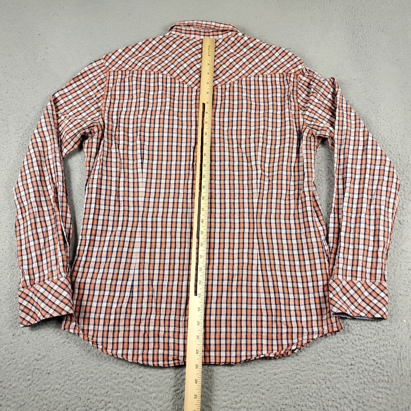 Diesel Diesel Shirt Mens XL Orange Plaid Button-Up Long Sleeve Casual, Workwear, Vintage? No Size US XL / EU 56 / 4 - 6 Thumbnail